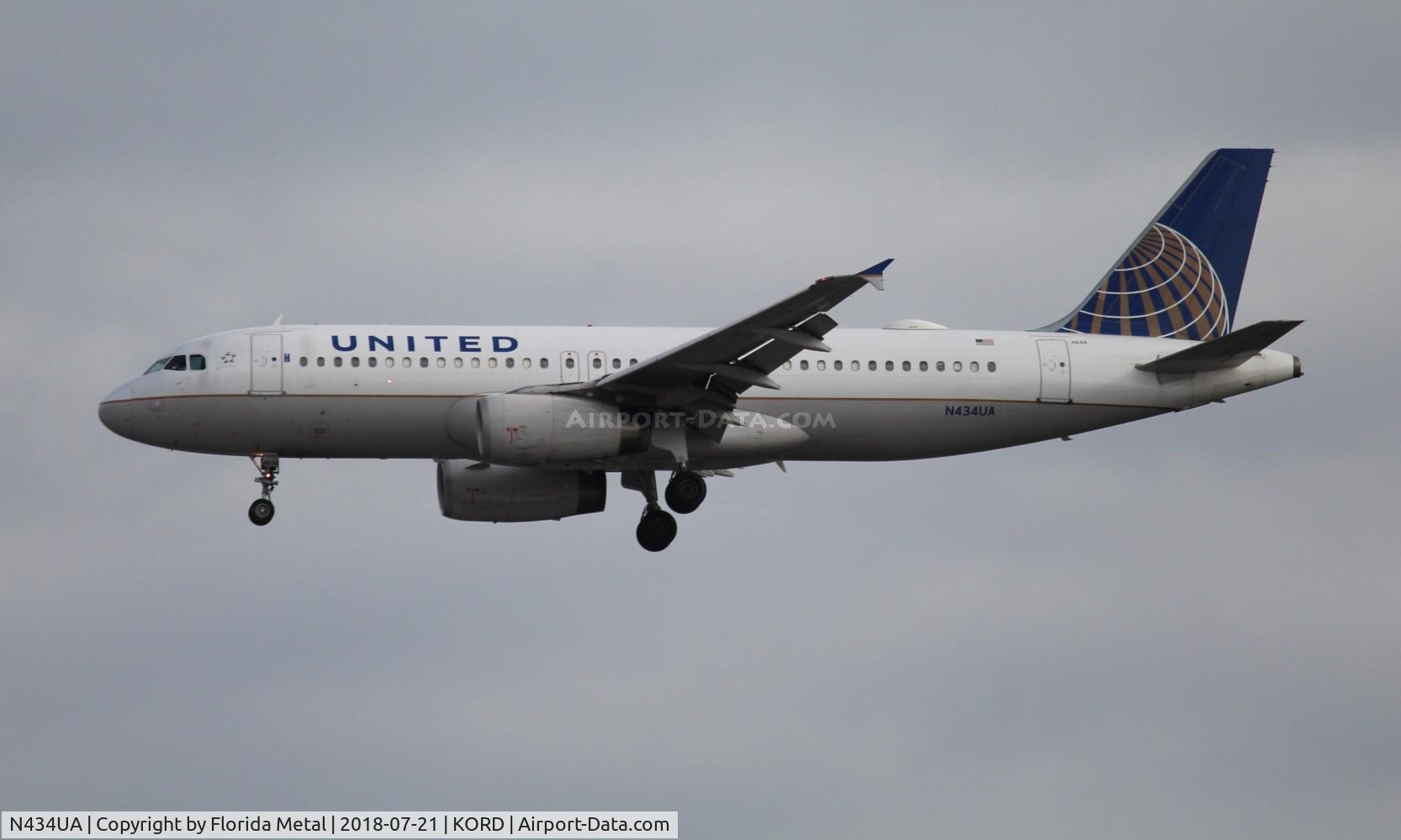 N434UA, 1996 Airbus A320-232 C/N 592, ORD 2018