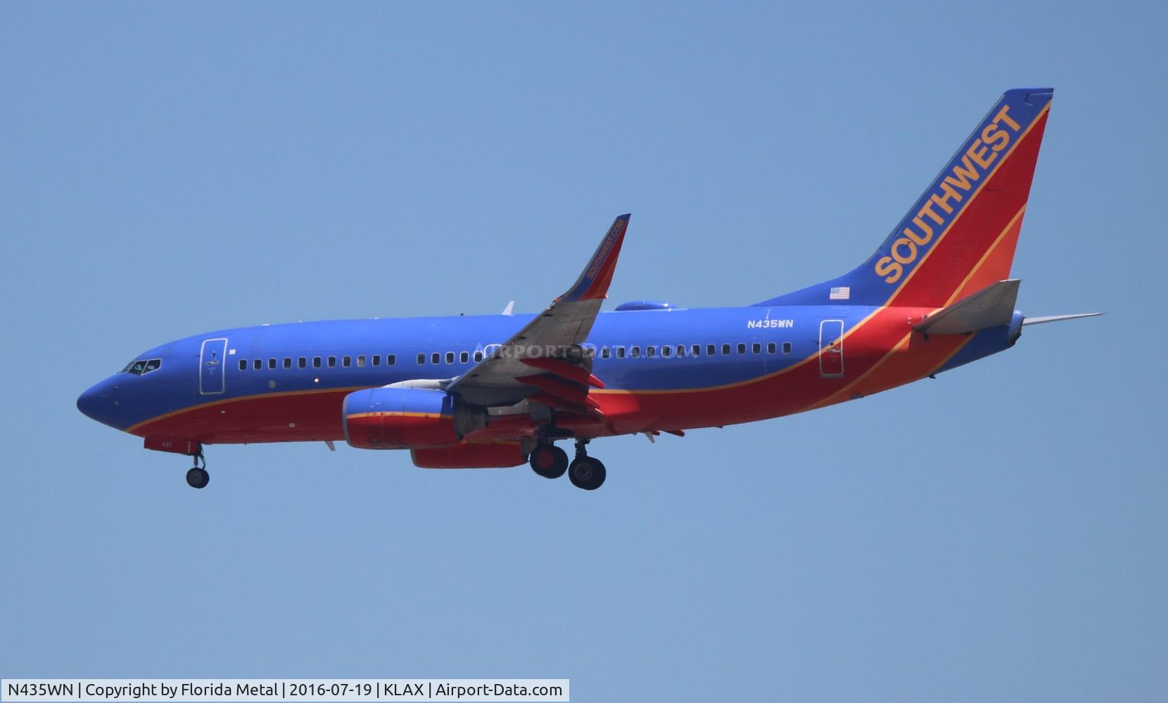 N435WN, 2003 Boeing 737-7H4 C/N 32455, LAX 2016