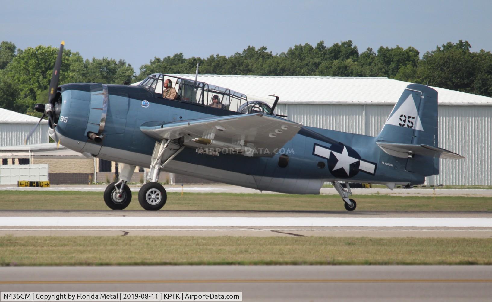 N436GM, Grumman TBM-3E Avenger C/N 4341 (Bu91436), PTK 2019