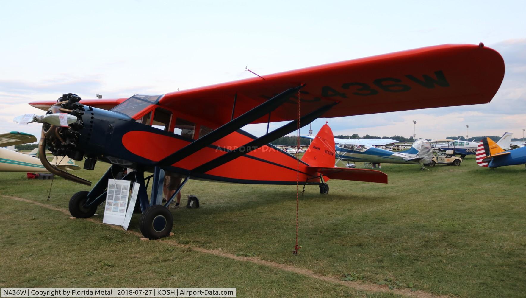 N436W, 1931 Curtiss-Wright Sedan 15-D C/N 15C-2001, OSH 2018