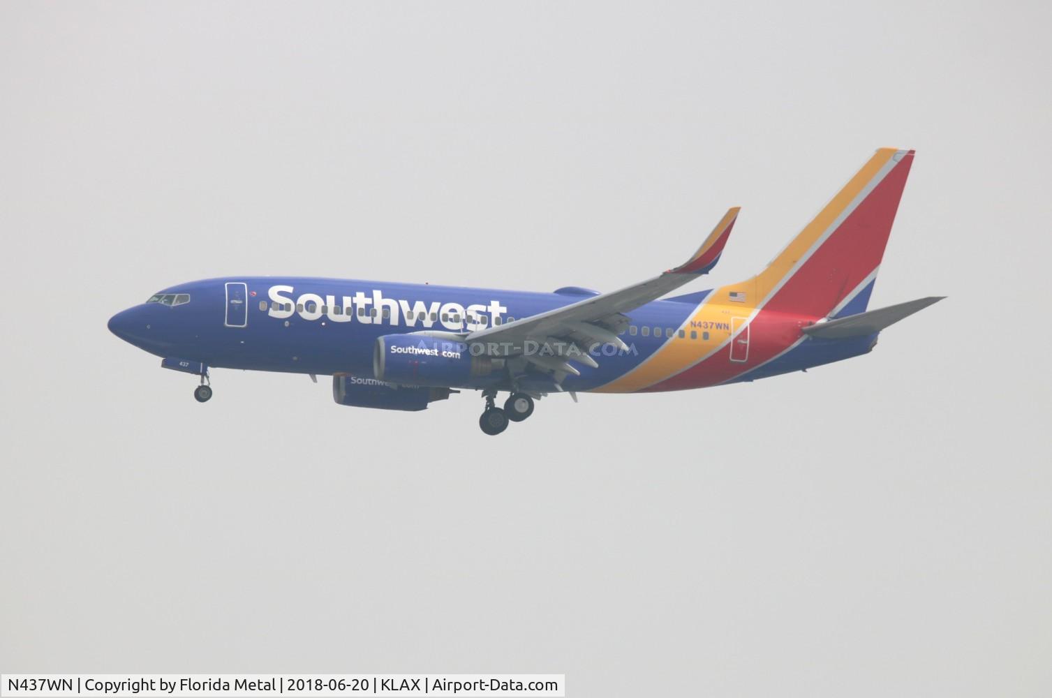 N437WN, 2003 Boeing 737-7H4 C/N 29832, LAX 2018