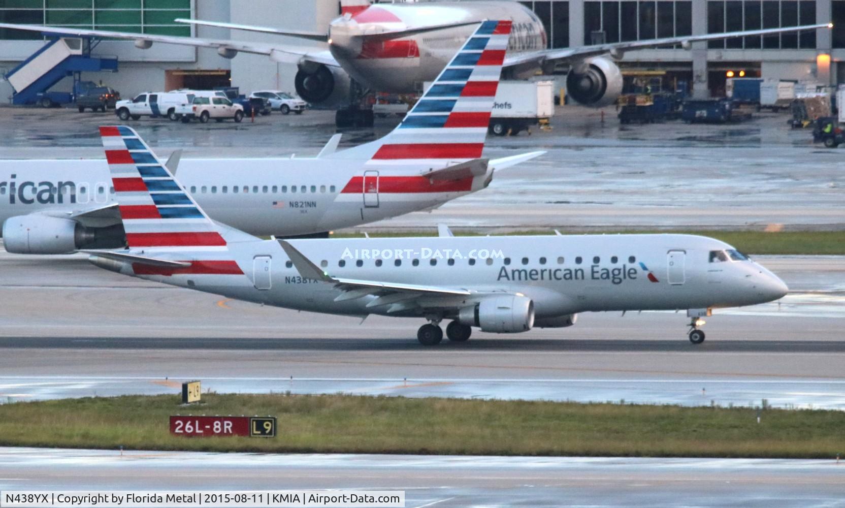 N438YX, 2014 Embraer 175LR (ERJ-170-200LR) C/N 17000428, MIA 2015
