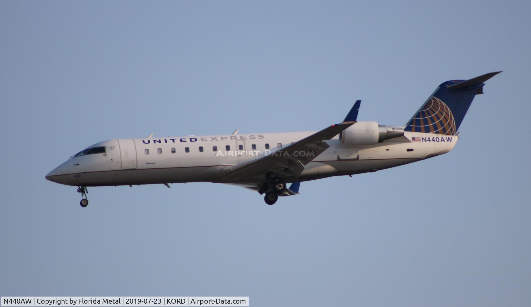 N440AW, 2003 Bombardier CRJ-200LR (CL-600-2B19) C/N 7766, ORD 2019