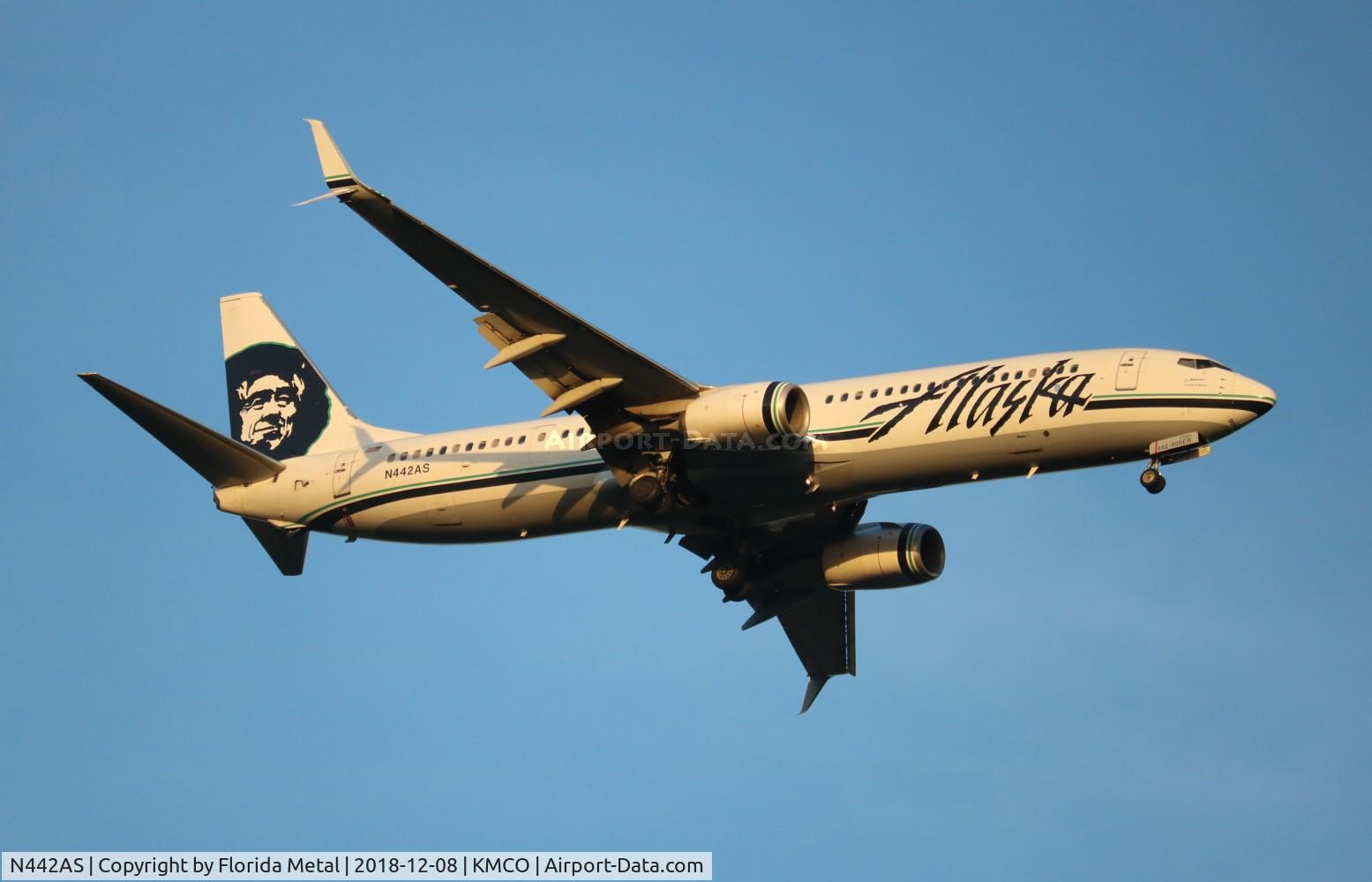 N442AS, 2013 Boeing 737-990/ER C/N 43293, MCO 2018