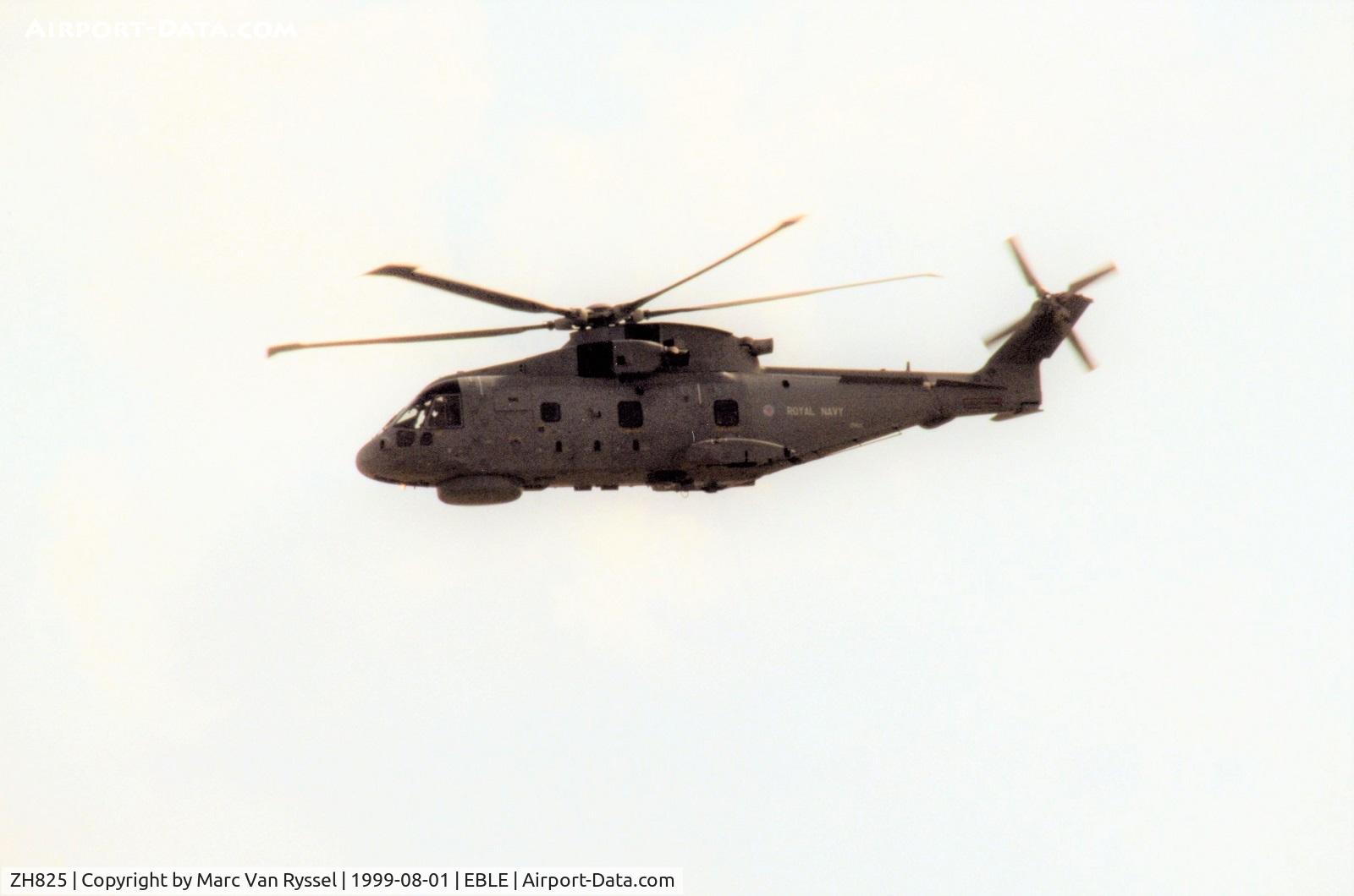 ZH825, 1998 AgustaWestland EH-101 Merlin HM.1 C/N 50025/RN05, Sanicole Airshow 1999.