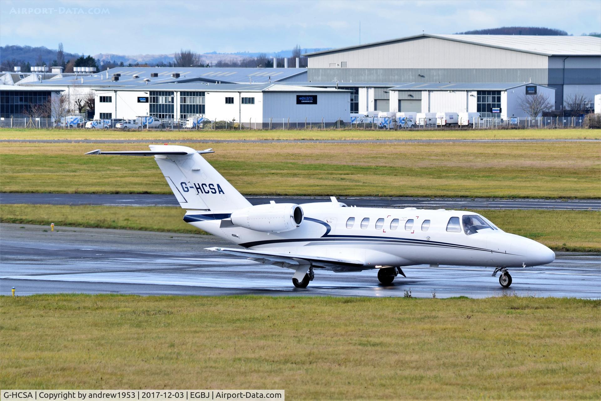 G-HCSA, 2006 Cessna 525A CitationJet CJ2+ C/N 525A-0334, G-HCSA at Gloucestershire Airport.