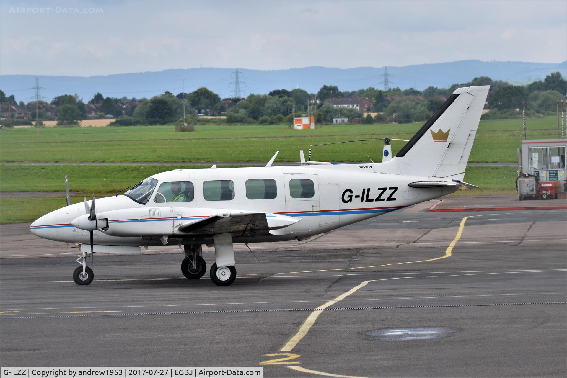 G-ILZZ, 1973 Piper PA-31-310 Turbo Navajo Navajo C/N 31-7401211, G-ILZZ at Gloucestershire Airport.
