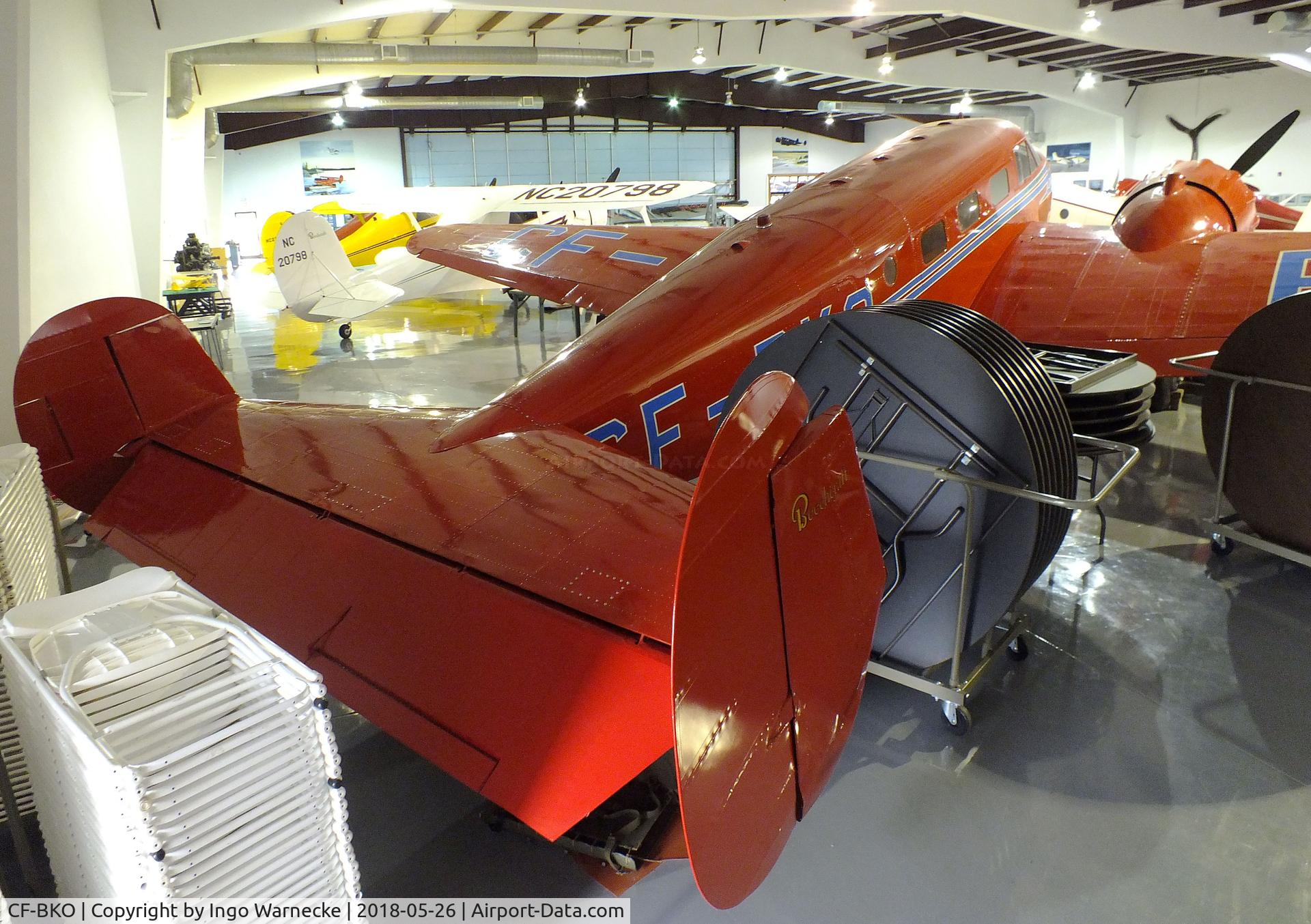 CF-BKO, 1938 Beechcraft S18D C/N 178, Beechcraft S18D Twin Beech at the Beechcraft Heritage Museum, Tullahoma TN