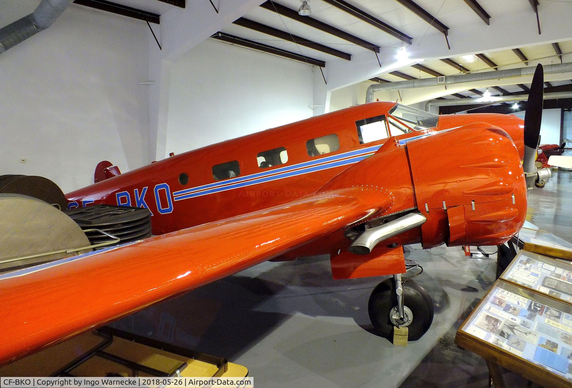 CF-BKO, 1938 Beechcraft S18D C/N 178, Beechcraft S18D Twin Beech at the Beechcraft Heritage Museum, Tullahoma TN
