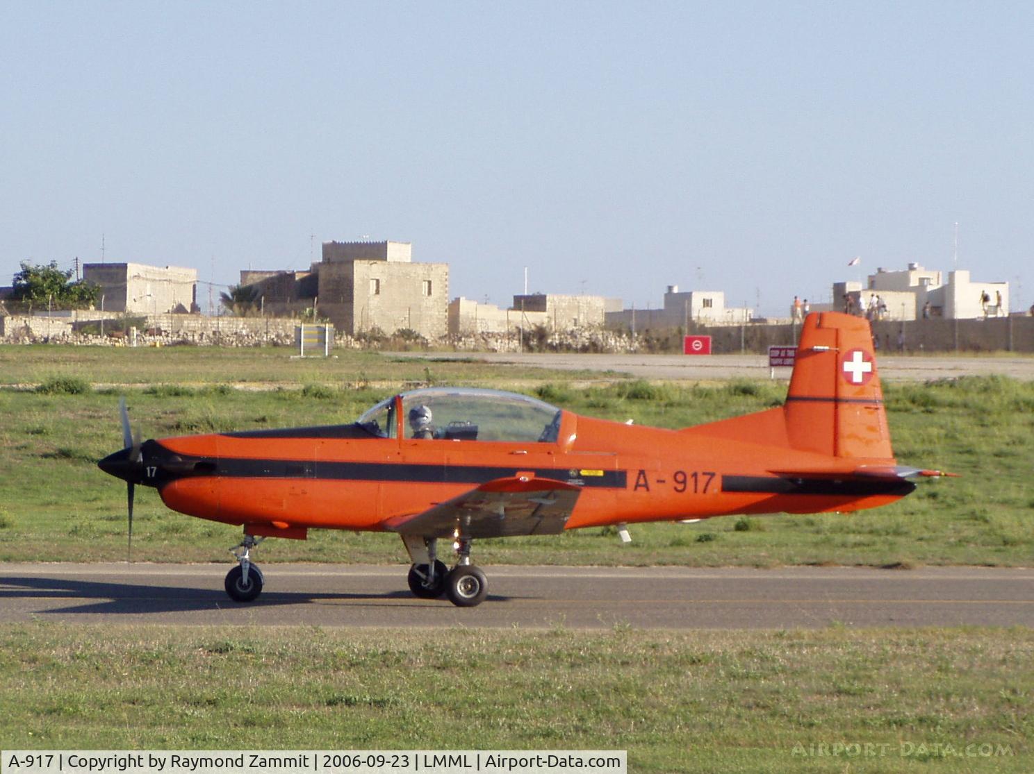 A-917, 1983 Pilatus PC-7 Turbo Trainer C/N 325, Pilatus PC-7 Turbo Trainer A-917 Swiss Air Force