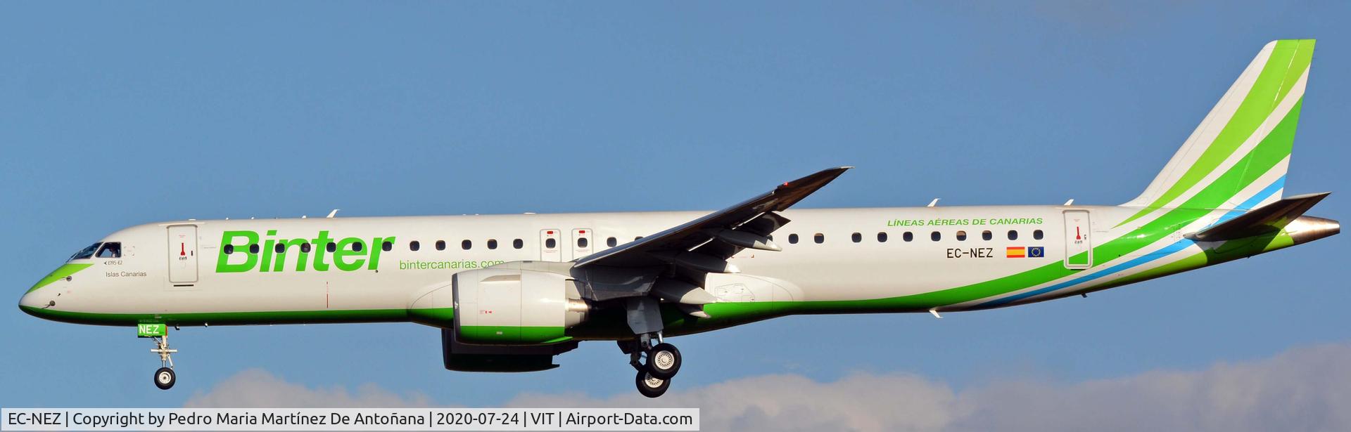 EC-NEZ, 2019 Embraer E195-E2 (ERJ-190-400STD) C/N 19020023, Aeropuerto de Foronda - Vitoria-Gasteiz - Euskadi - España