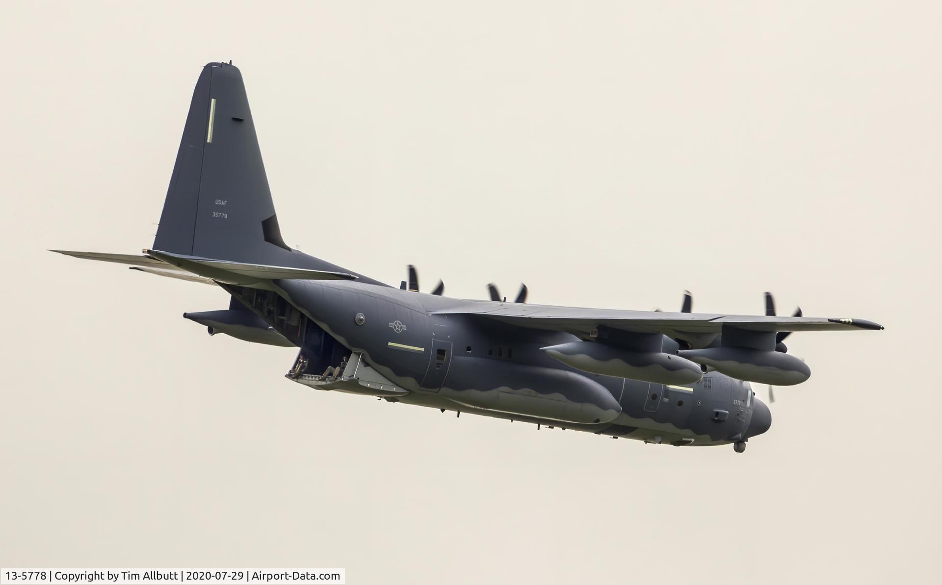 13-5778, 2015 Lockheed Martin MC-130J Commando II C/N 382-5778, Enjoying the ride. 2015 Lockheed Martin MC-130J Commando II C/N 382-5778 Flying over Bryncrug from Mach Loop. Wales.
