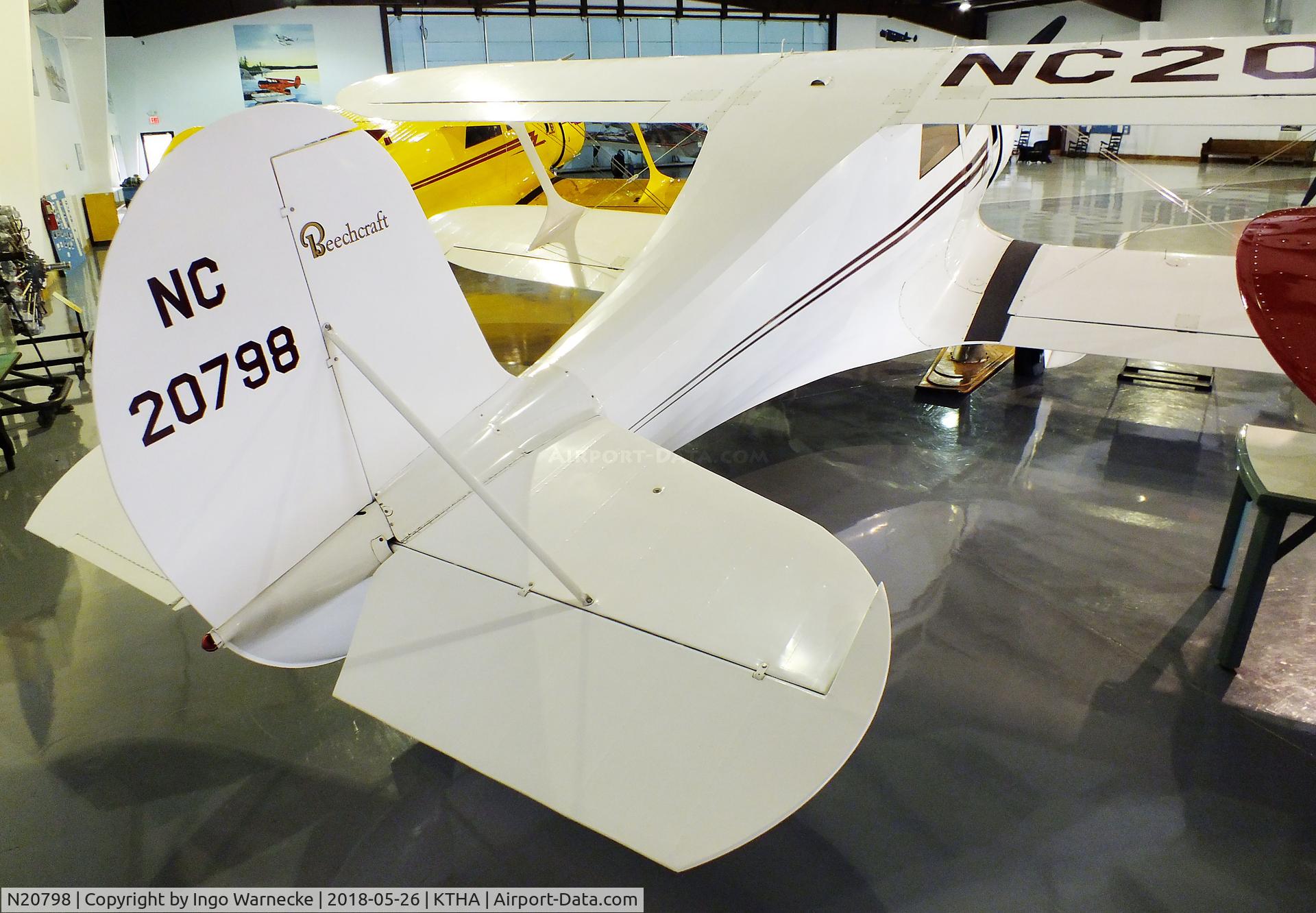 N20798, 1939 Beech F17D Staggerwing C/N 333, Beechcraft F17D Staggerwing at the Beechcraft Heritage Museum, Tullahoma TN