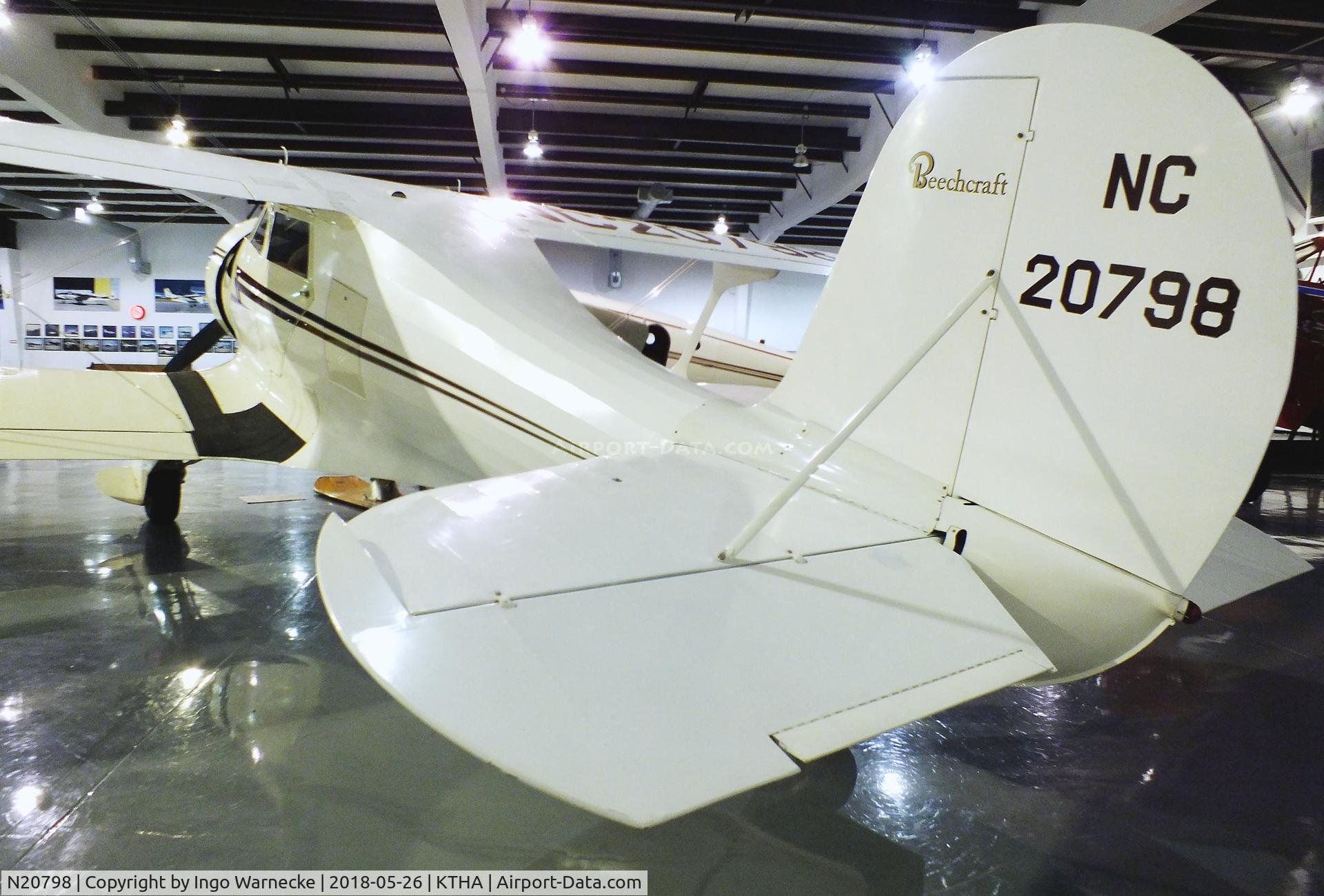 N20798, 1939 Beech F17D Staggerwing C/N 333, Beechcraft F17D Staggerwing at the Beechcraft Heritage Museum, Tullahoma TN