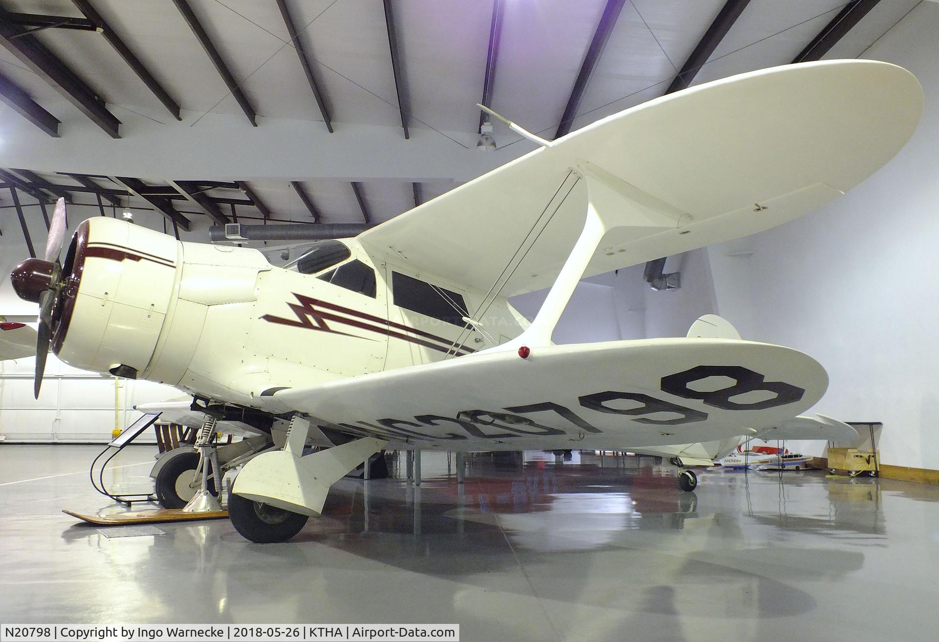N20798, 1939 Beech F17D Staggerwing C/N 333, Beechcraft F17D Staggerwing at the Beechcraft Heritage Museum, Tullahoma TN