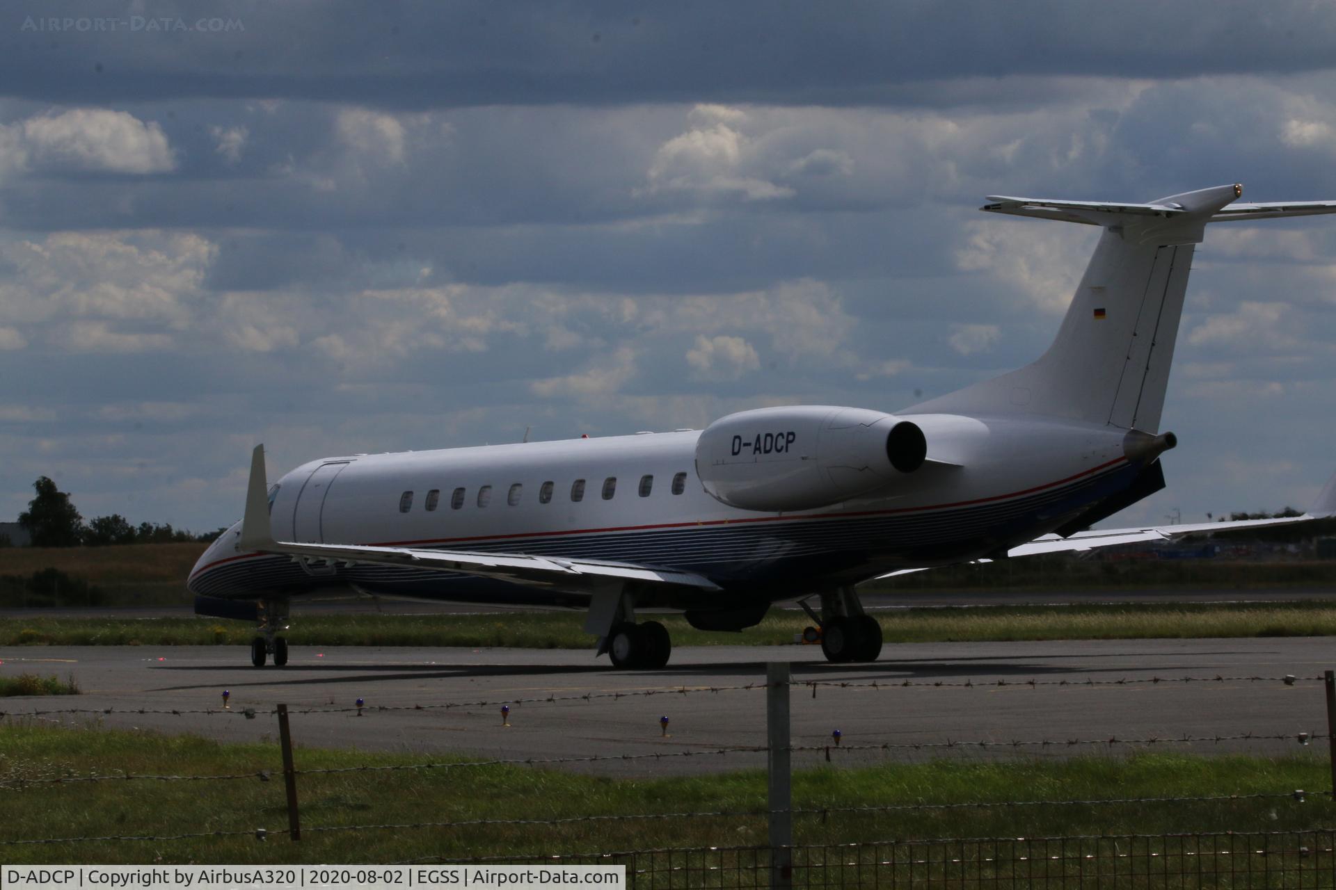 D-ADCP, 2008 Embraer EMB-135BJ Legacy 600 C/N 14501067, Departing STN