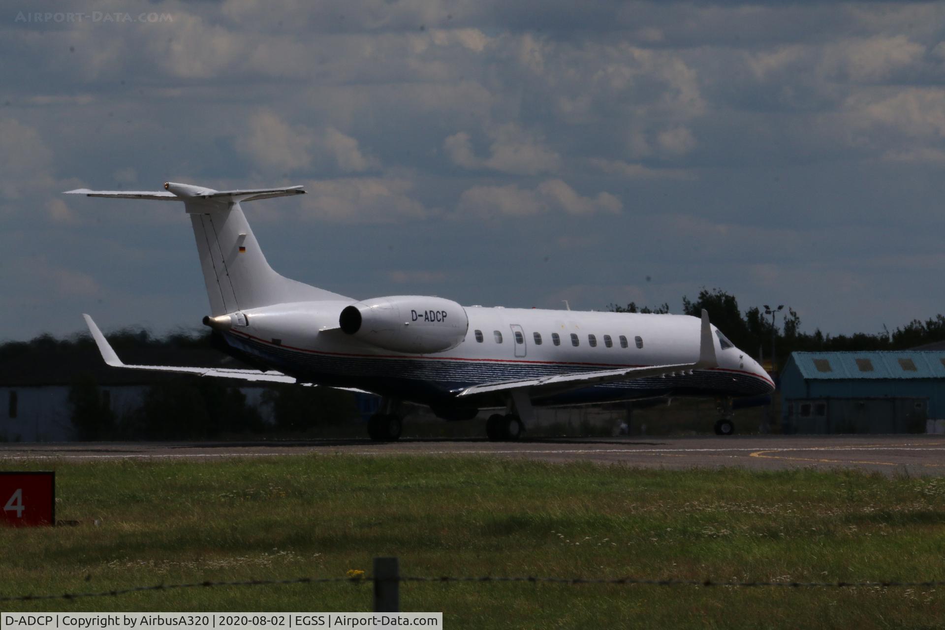 D-ADCP, 2008 Embraer EMB-135BJ Legacy 600 C/N 14501067, Departing STN