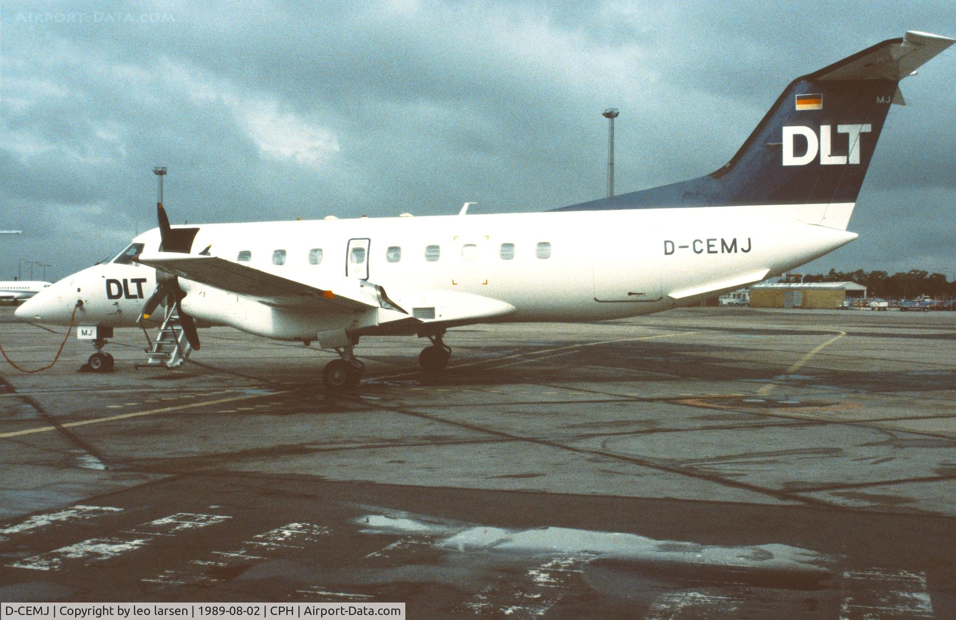 D-CEMJ, 1987 Embraer EMB-120RT Brasilia Brasilia C/N 120068, Copenhagen 2.8.1989