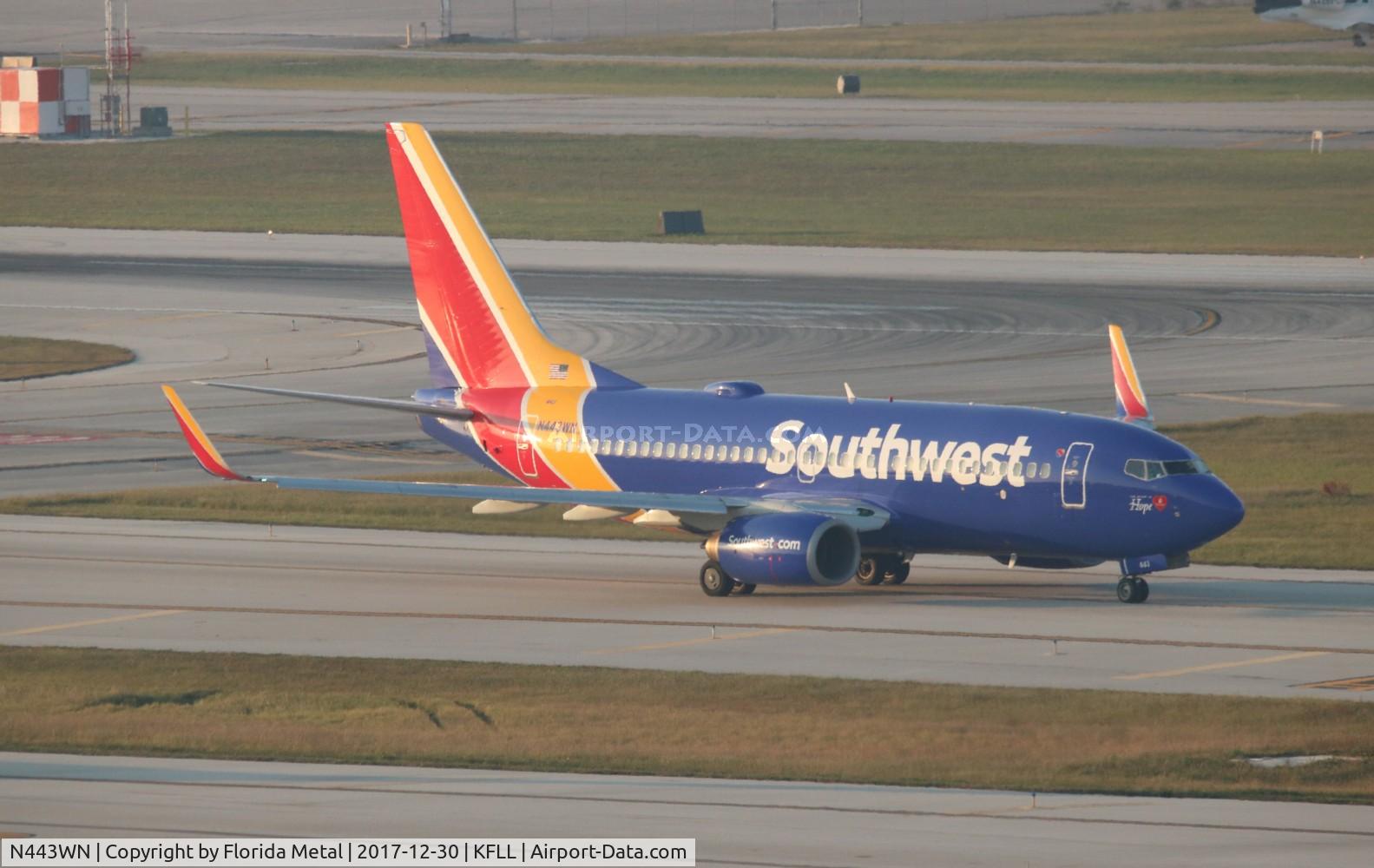 N443WN, 2003 Boeing 737-7H4 C/N 29838, FLL 2017