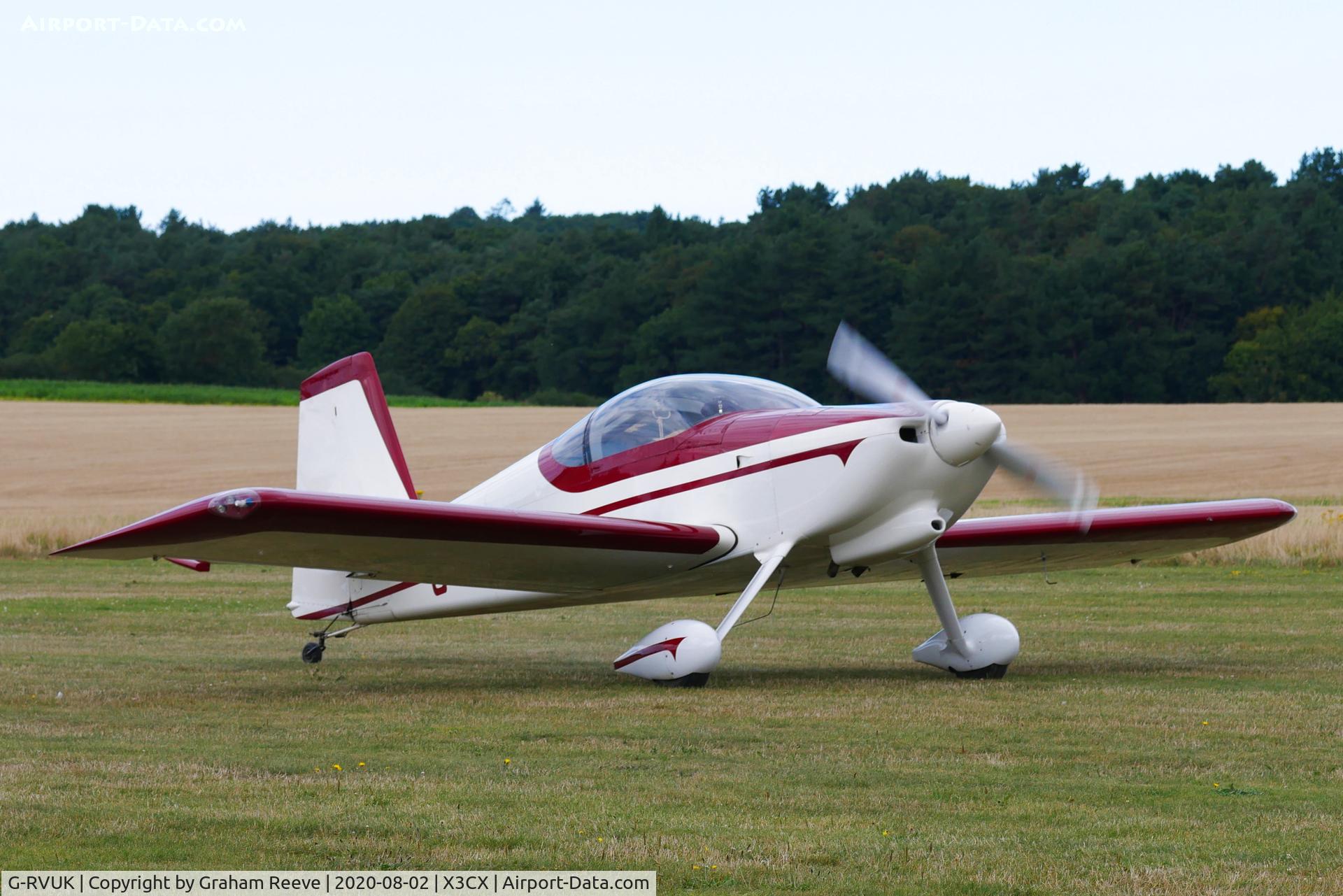 G-RVUK, 2006 Vans RV-7 C/N PFA 323-14441, Just landed at Northrepps.