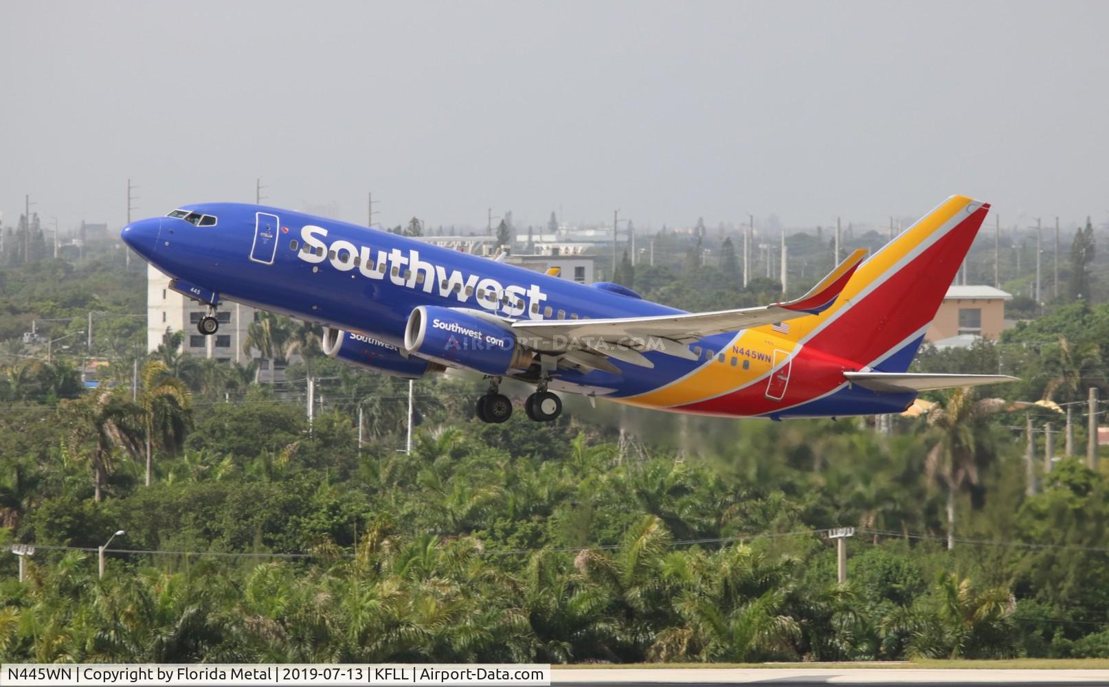 N445WN, 2003 Boeing 737-7H4 C/N 29841, FLL 2019