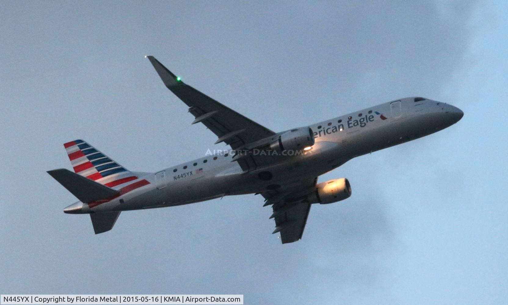 N445YX, 2015 Embraer 175LR (ERJ-170-200LR) C/N 17000455, MIA 2015