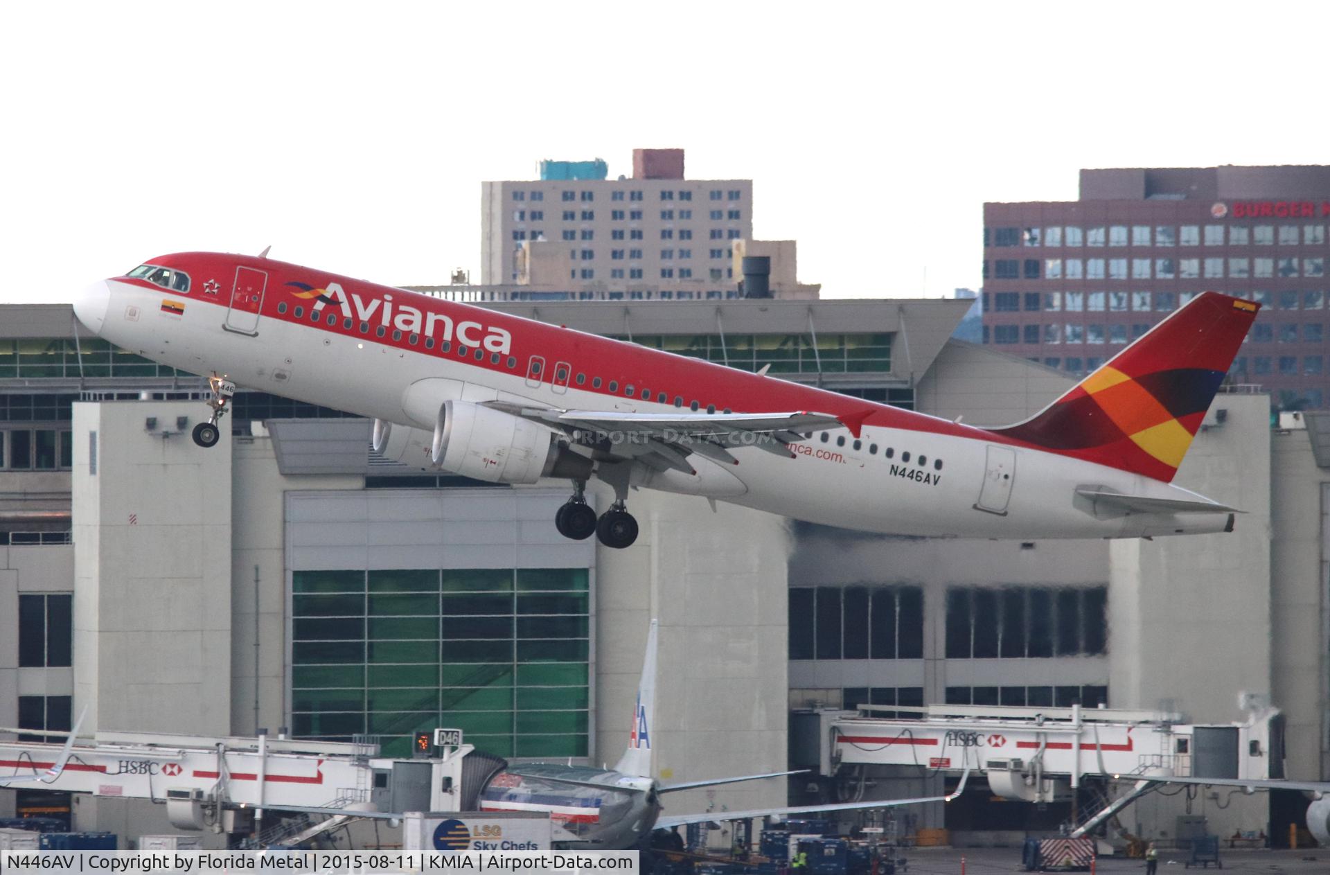 N446AV, 2009 Airbus A320-214 C/N 4046, MIA 2015