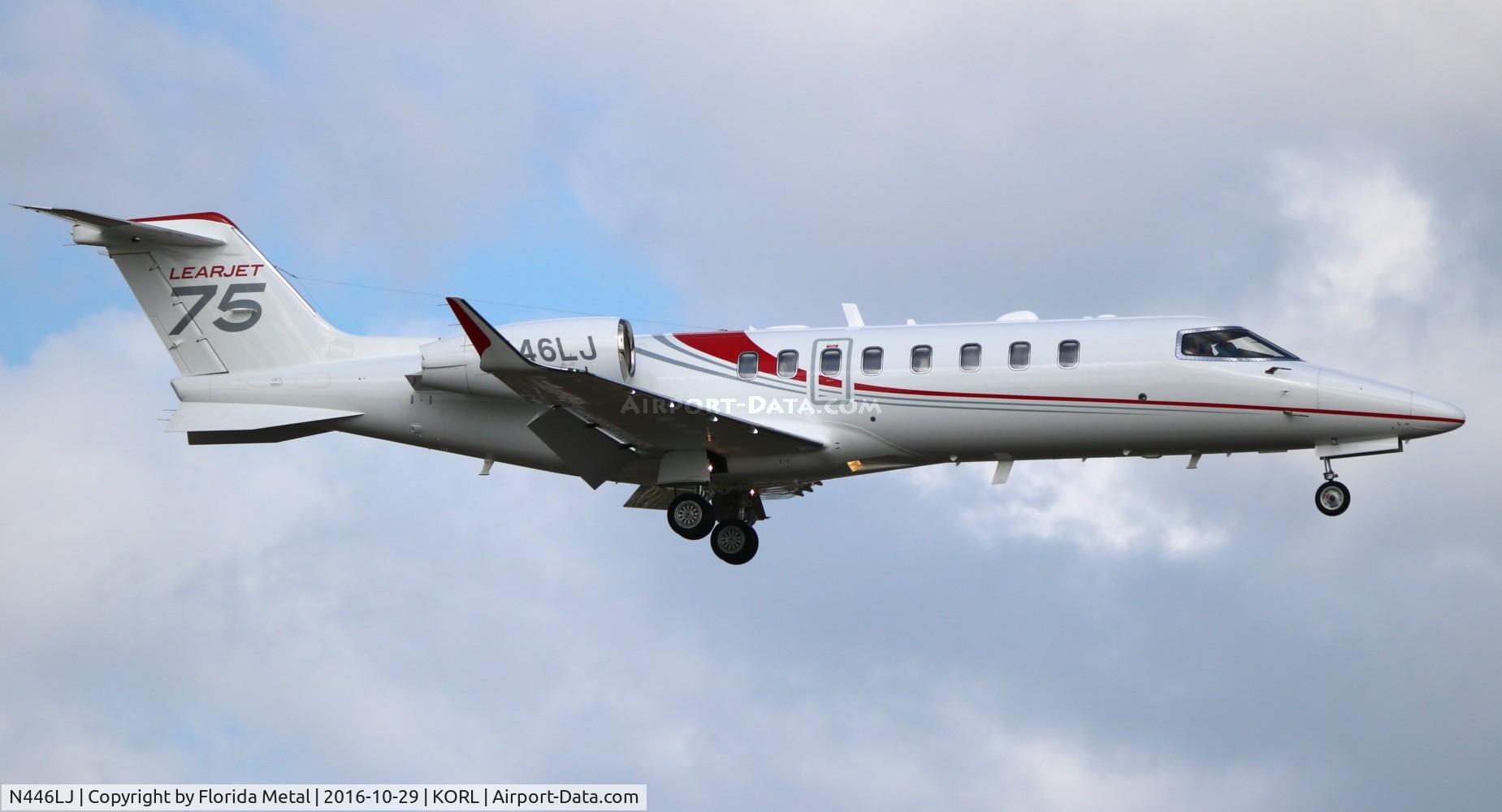 N446LJ, 2012 Learjet 75 C/N 45-446, NBAA 2016