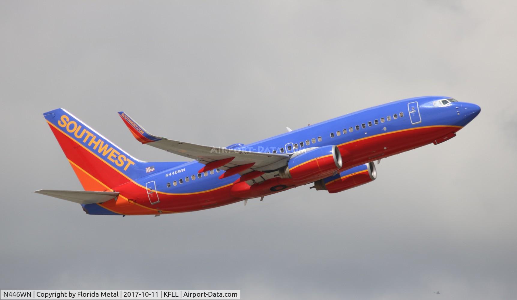 N446WN, 2003 Boeing 737-7H4 C/N 29842, FLL 2017