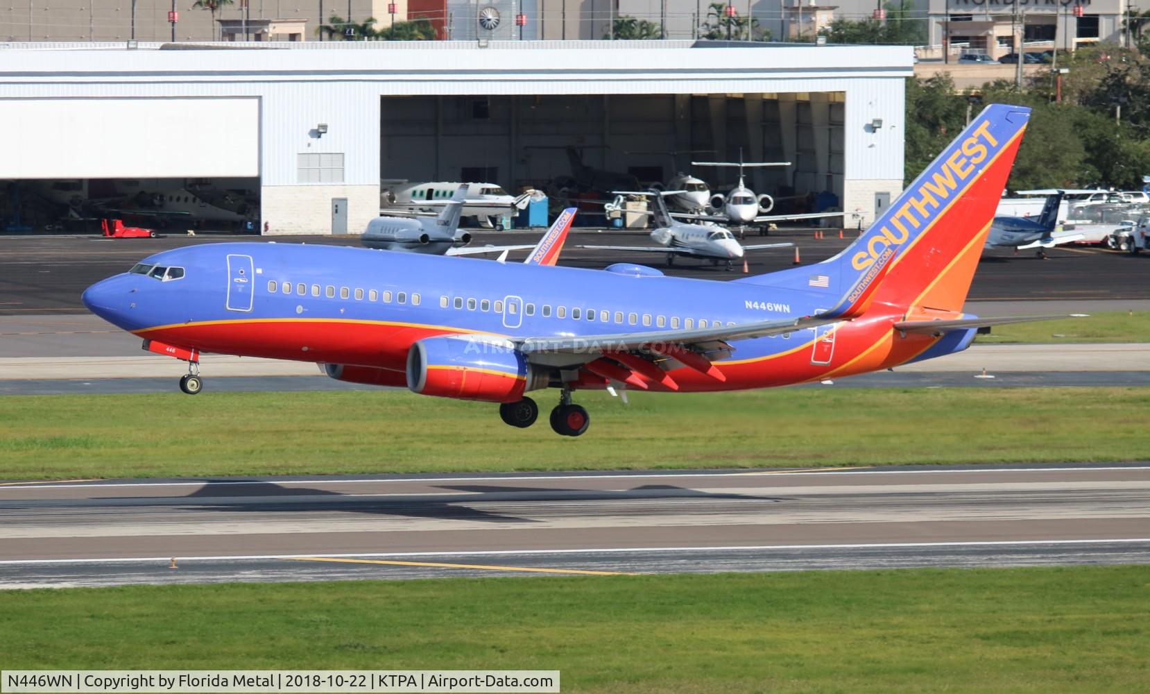 N446WN, 2003 Boeing 737-7H4 C/N 29842, TPA 2018