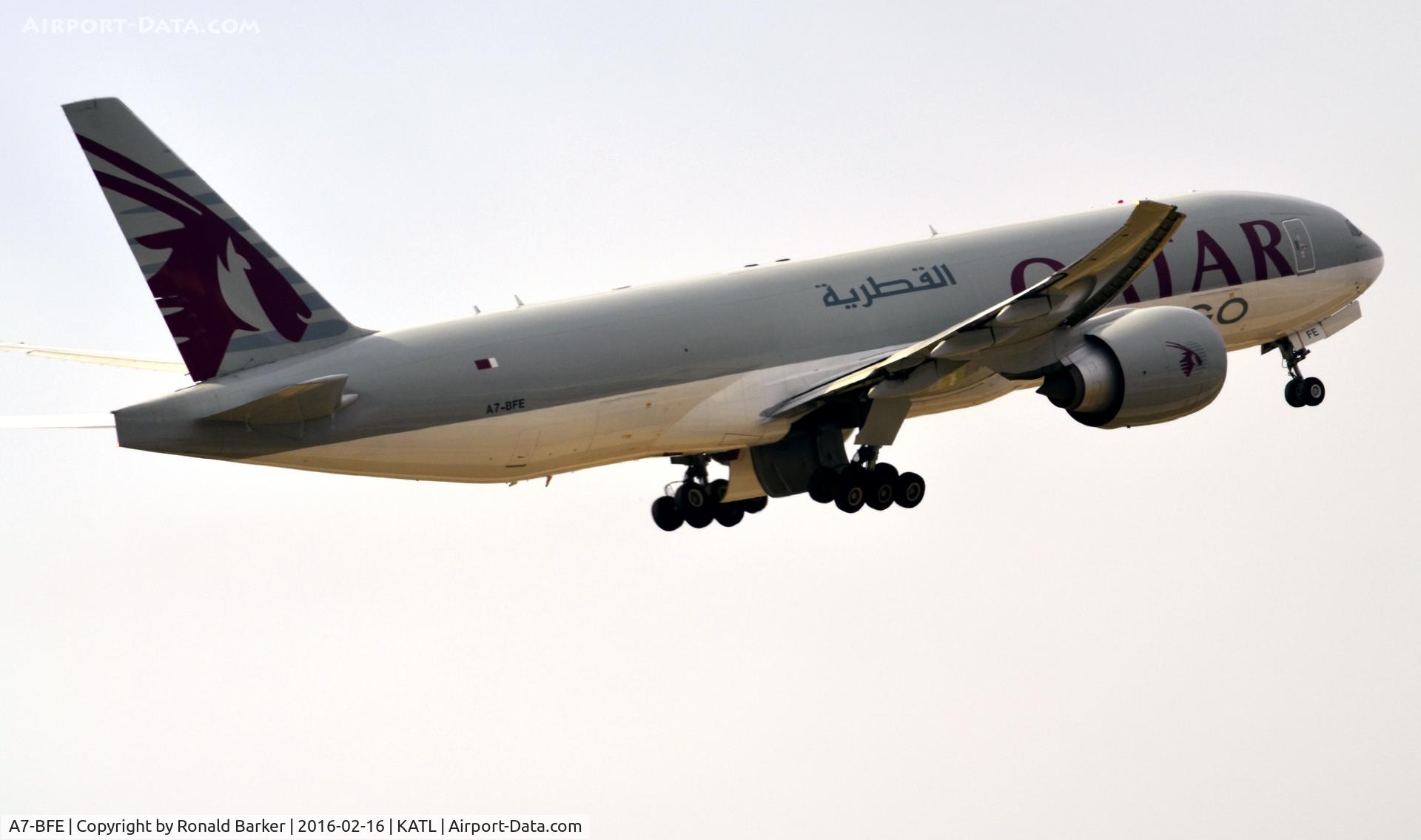 A7-BFE, 2013 Boeing 777-FDZ C/N 39644, Takeoff Atlanta