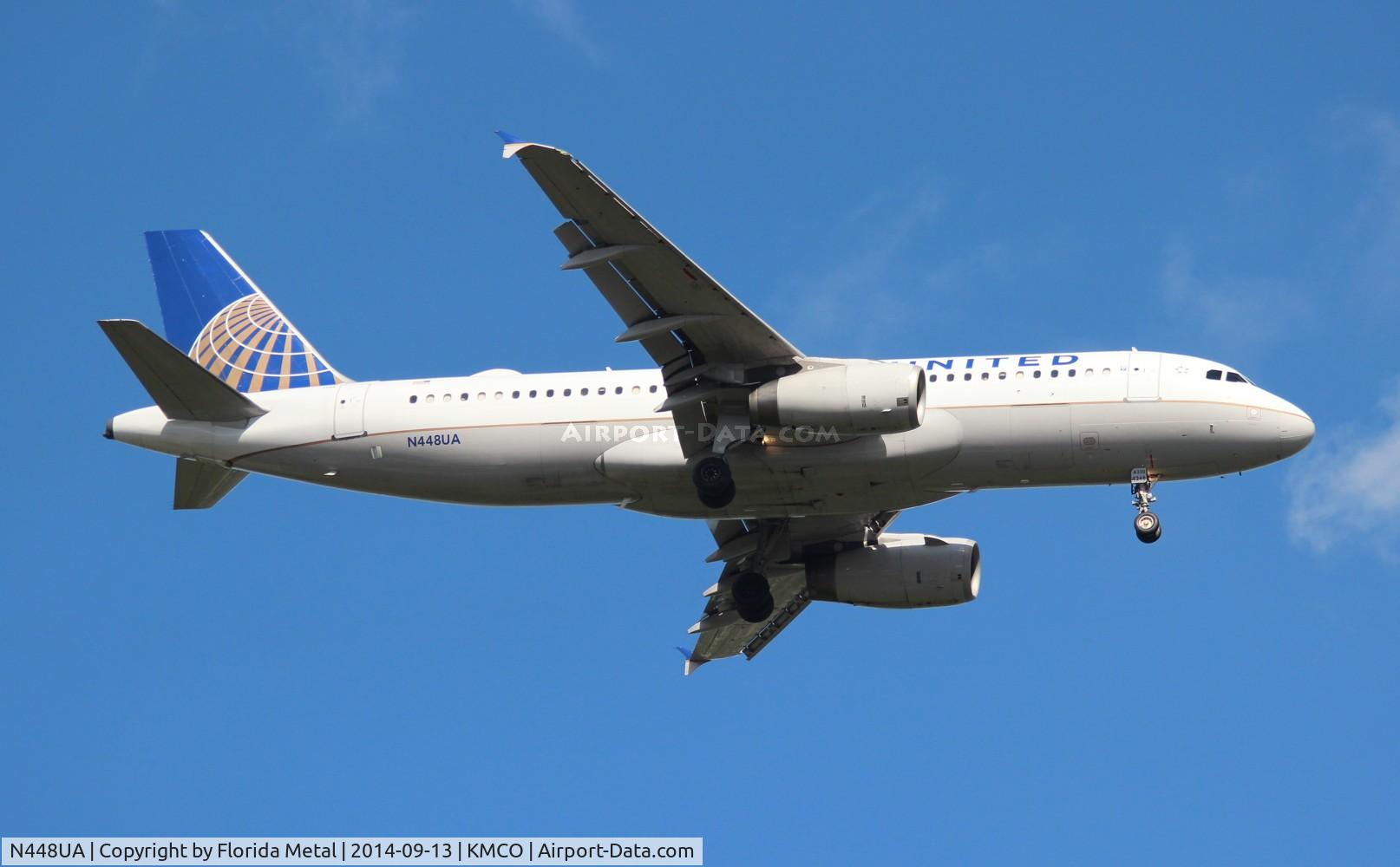N448UA, 1998 Airbus A320-232 C/N 842, MCO 2014