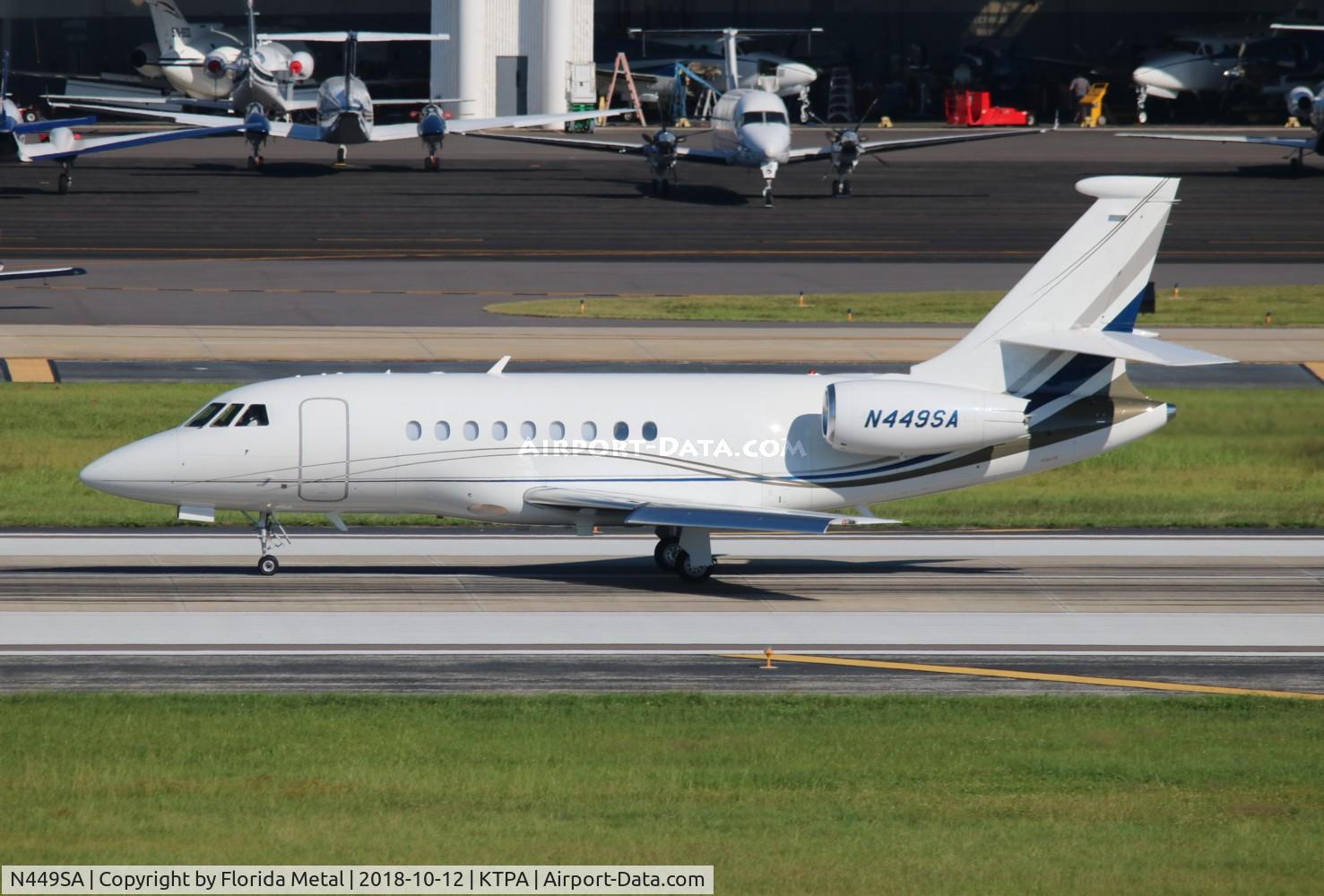 N449SA, 2008 Dassault Falcon 2000EX C/N 171, TPA 2018