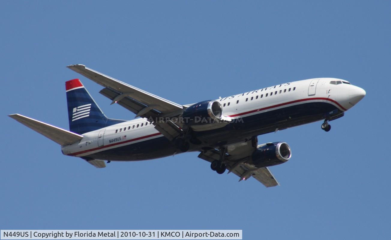 N449US, 1990 Boeing 737-4B7 C/N 24893, MCO 2010