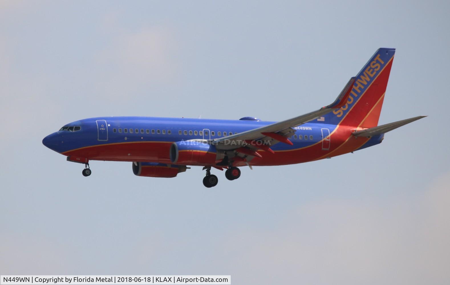 N449WN, 2003 Boeing 737-7H4 C/N 32469, LAX 2018