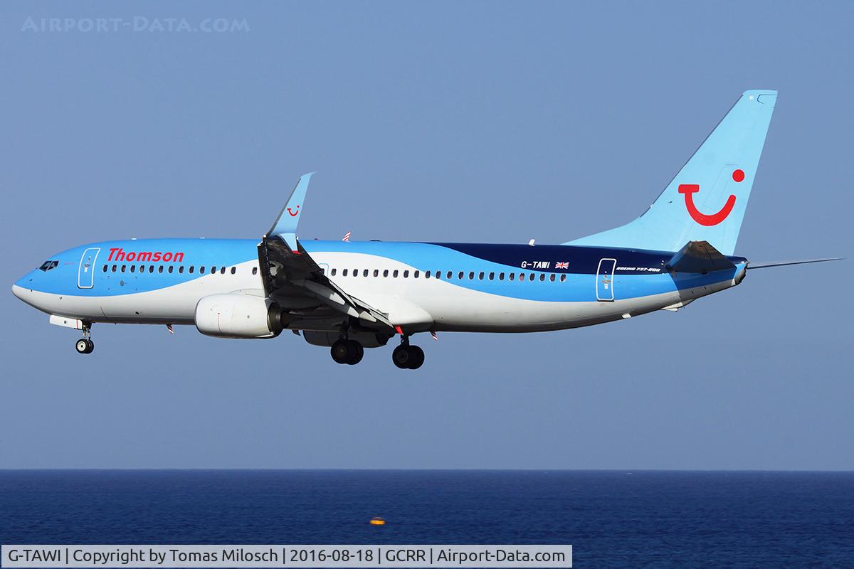 G-TAWI, 2012 Boeing 737-8K5 C/N 37267, 