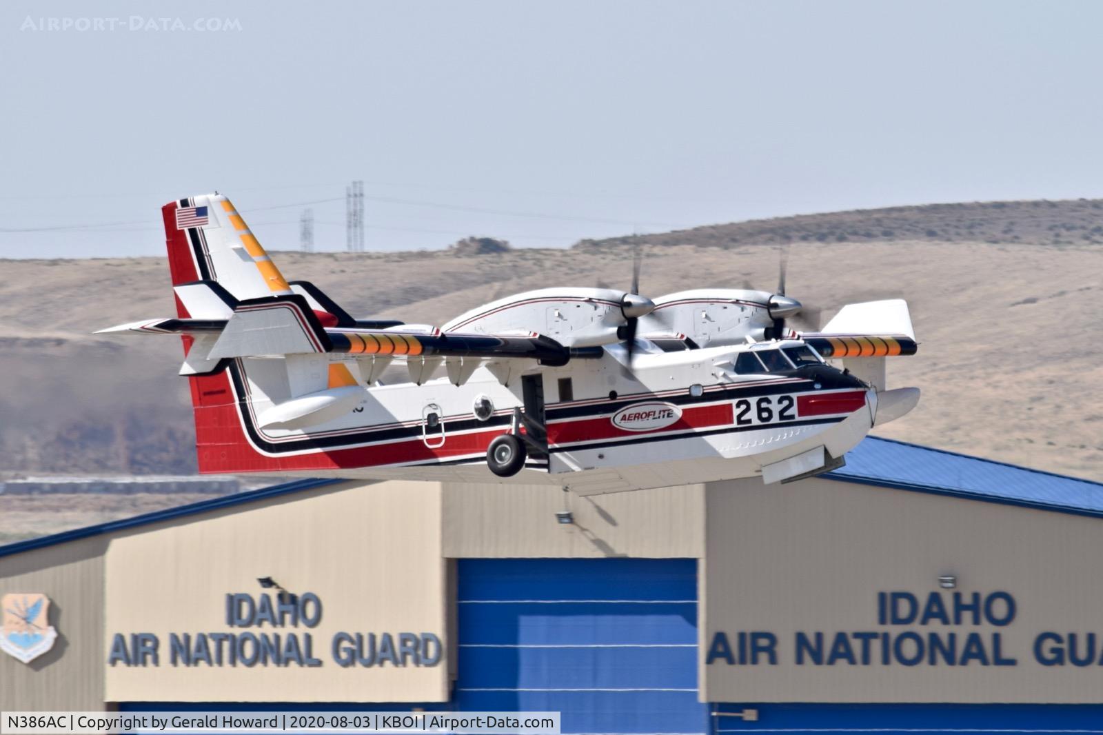 N386AC, 2015 Bombardier CL-415 (CL-215-6B11) C/N 2093, Take off from 28L.