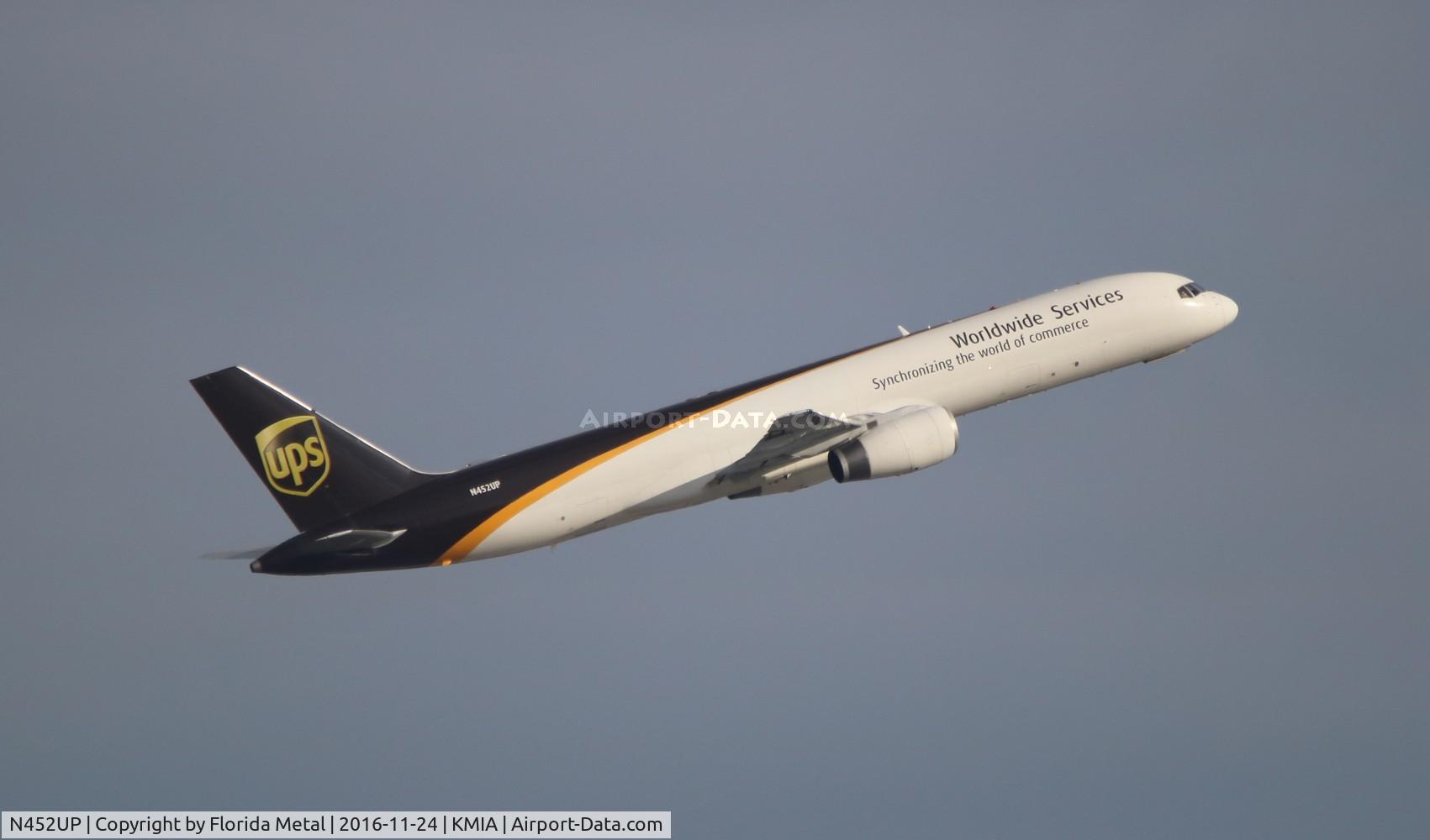 N452UP, 1995 Boeing 757-24APF C/N 25473, MIA 2016