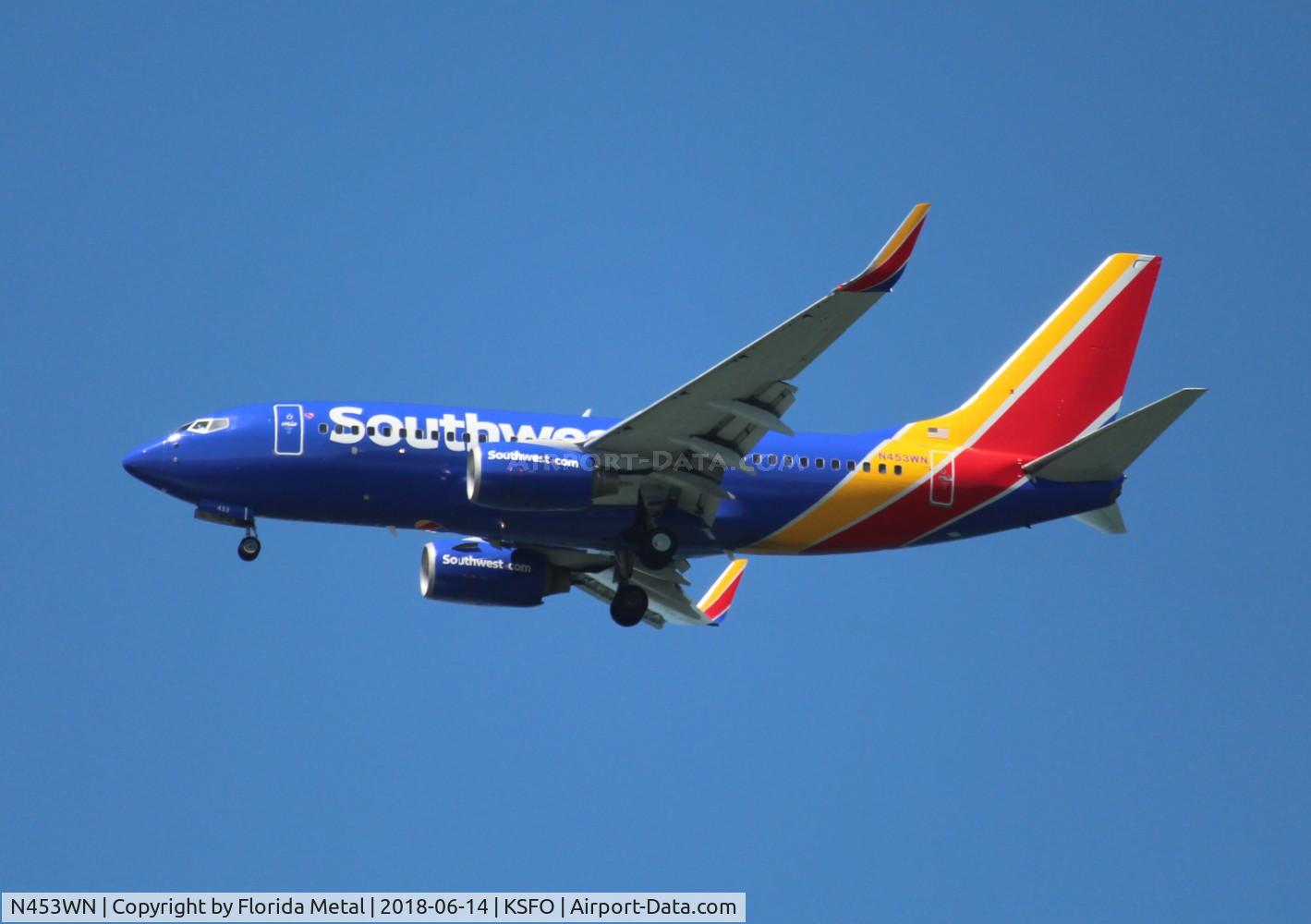 N453WN, 2004 Boeing 737-7H4 C/N 29847, SFO 2018