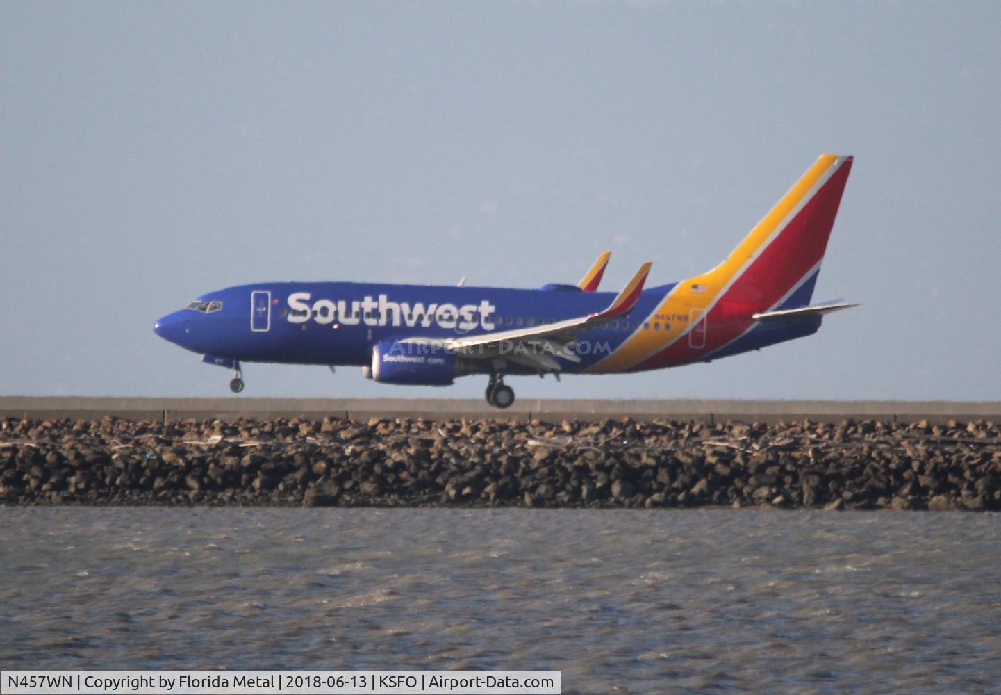 N457WN, 2004 Boeing 737-7H4 C/N 33856, SFO 2018