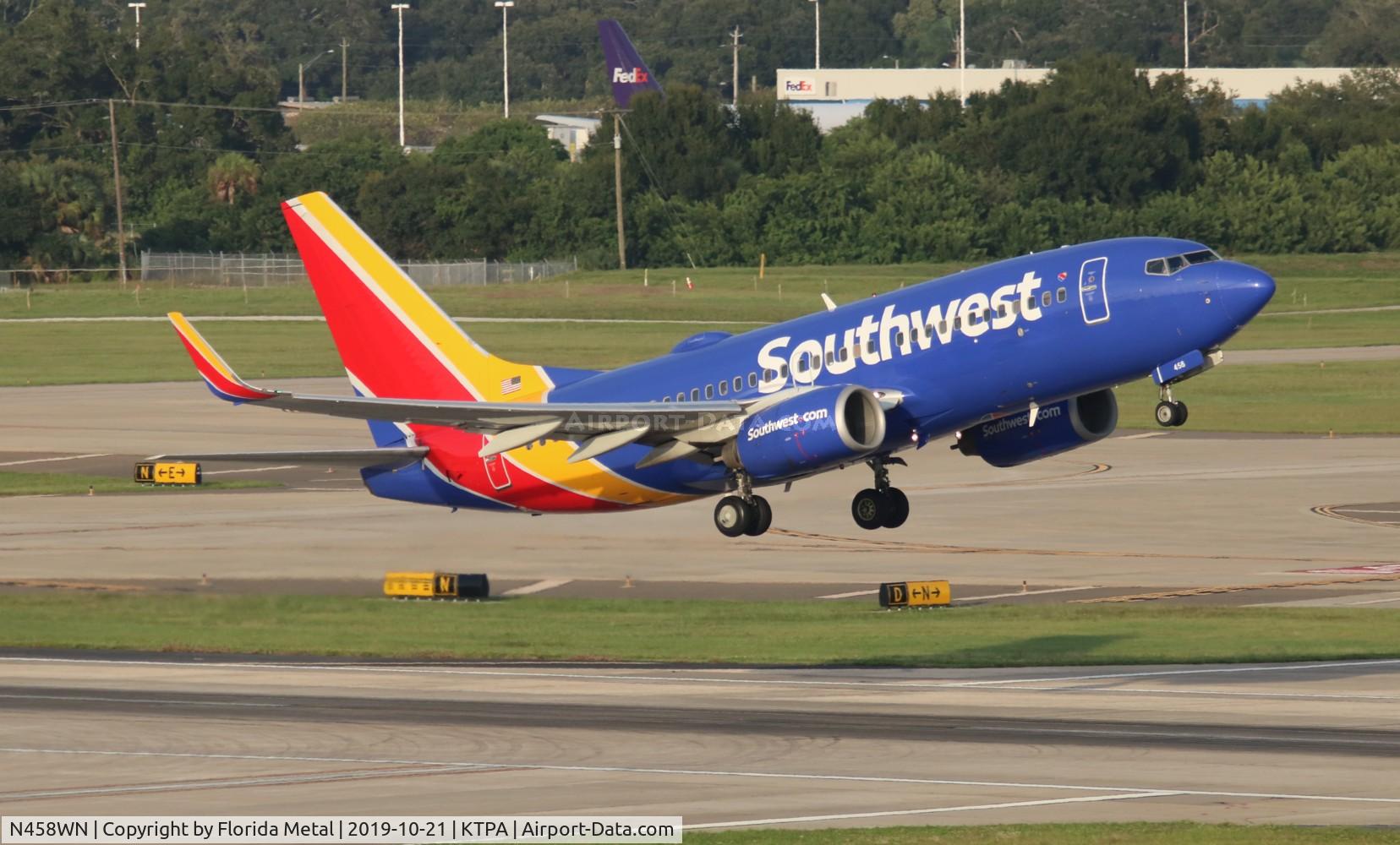 N458WN, 2004 Boeing 737-7H4 C/N 33857, TPA 2019