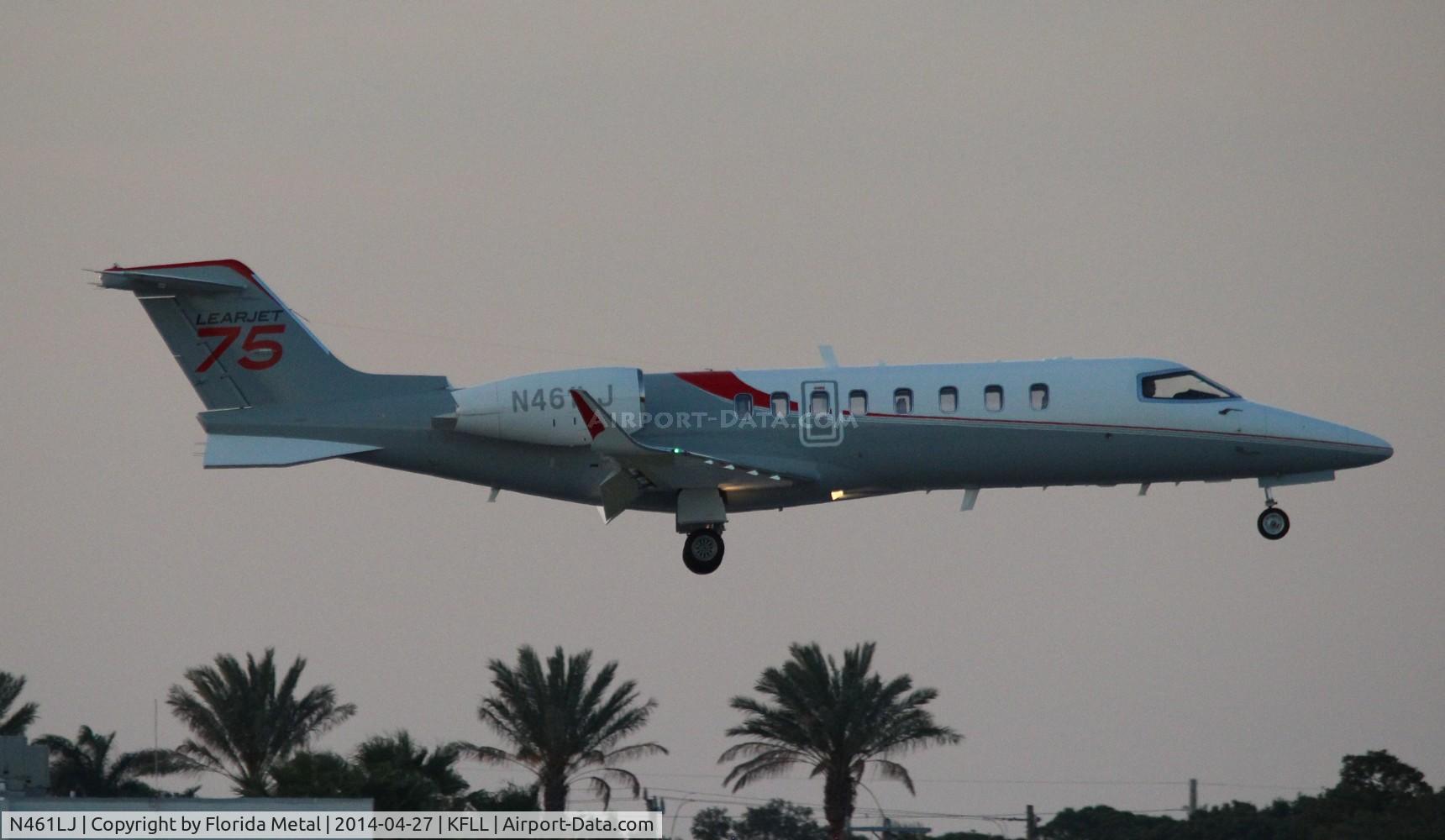 N461LJ, 2014 Learjet 75 C/N 45-461, FLL 2014