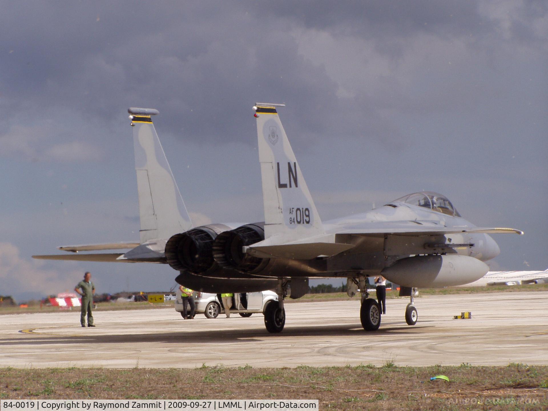 84-0019, 1984 McDonnell Douglas F-15C Eagle C/N 0929/C322, McDonnell Douglas F-15C Eagle 84-0019 United States Air Force