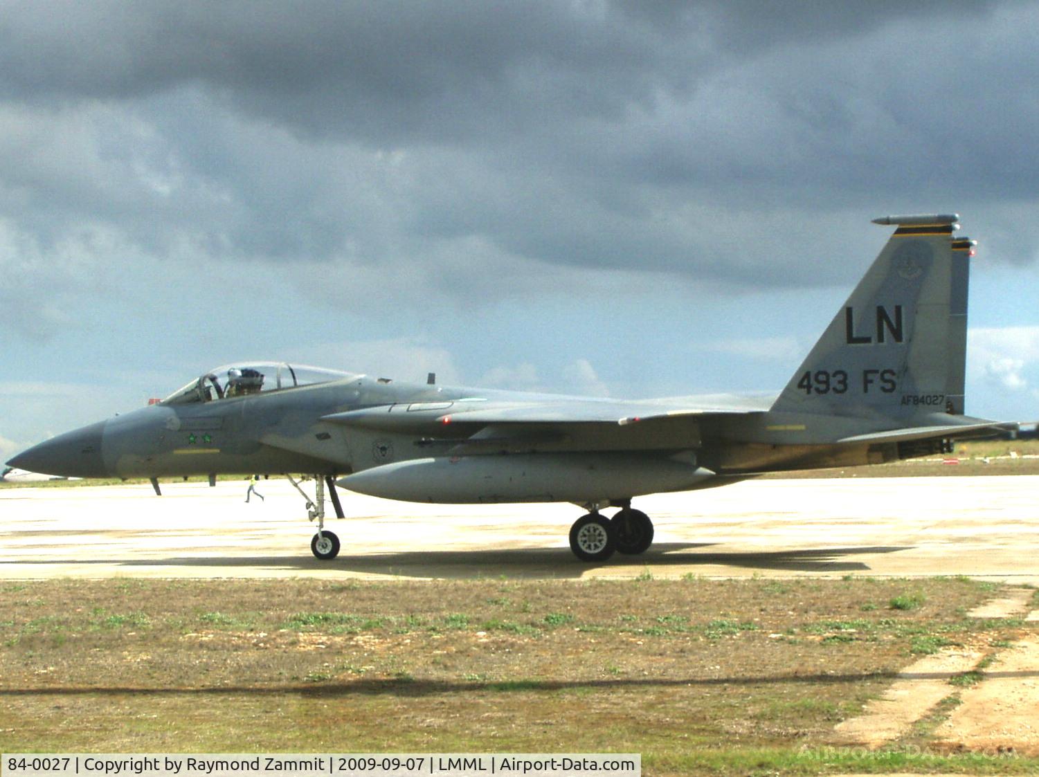 84-0027, 1984 McDonnell Douglas F-15C Eagle C/N 0938/C330, McDonnell Douglas F-15C Eagle 84-0027 United States Air Force