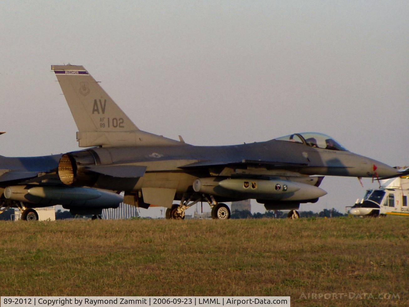 89-2012, 1989 General Dynamics F-16CM Fighting Falcon C/N 1C-165, General Dynamics F-16M Fighting Falcon 89-2102 United States Air Force