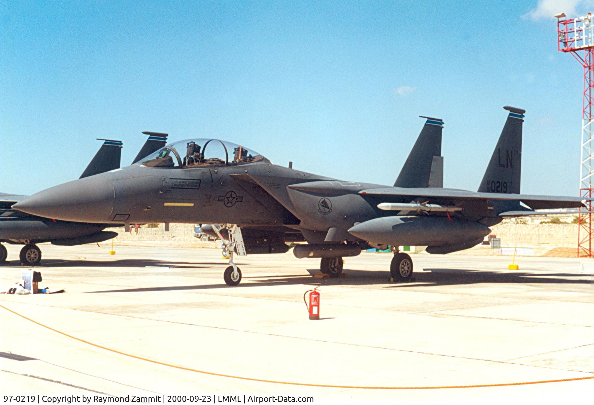 97-0219, McDonnell Douglas F-15E-61-MC Strike Eagle Strike Eagle C/N 1357/E218, McDonnell Douglas F-15E Strike Eagle 97-0219/LN United States Air Force