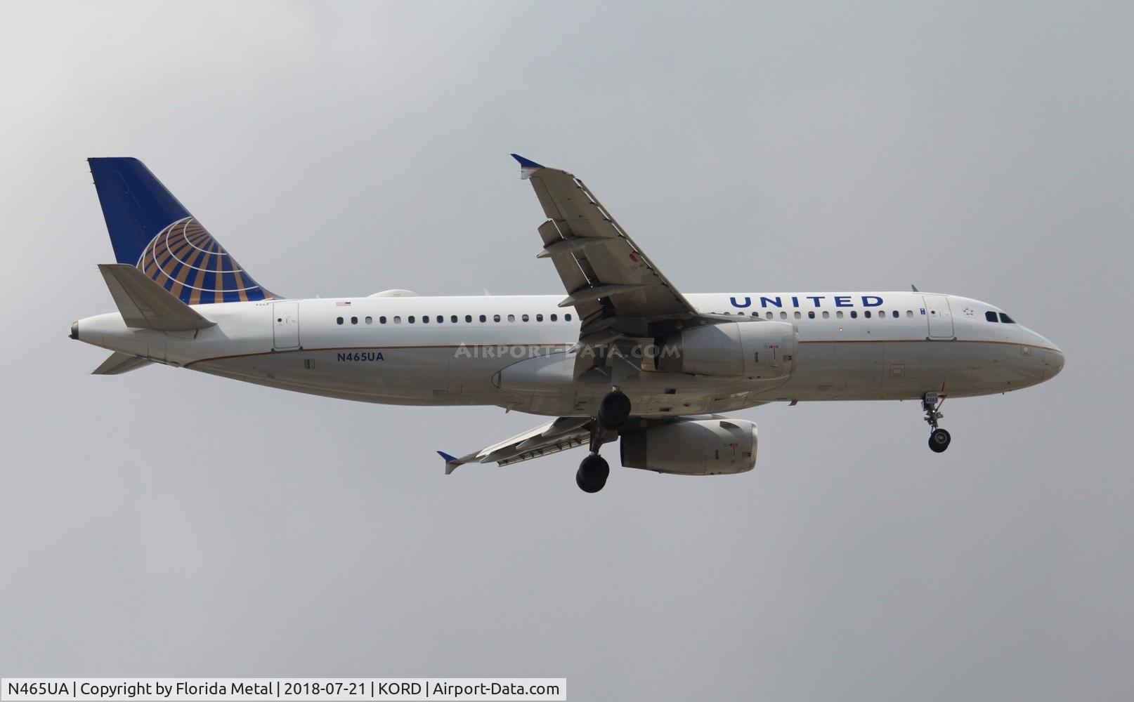 N465UA, 2000 Airbus A320-232 C/N 1341, ORD 2018