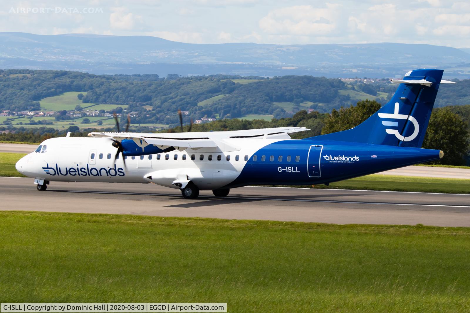G-ISLL, 2002 ATR 72-212A C/N 696, First apprarance at BRS for the new livery, and the first flight since services restarted to BRS