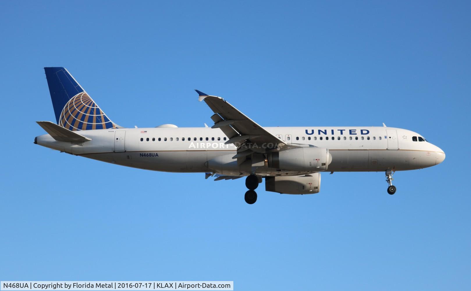 N468UA, 2000 Airbus A320-232 C/N 1363, LAX 2016