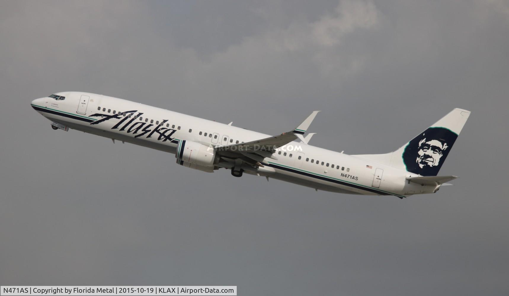 N471AS, 2014 Boeing 737-990/ER C/N 41703, LAX 2015
